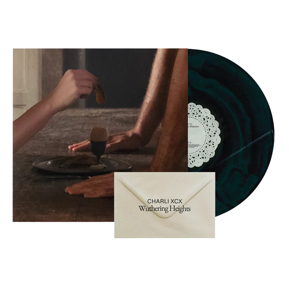 Charli XCX Wuthering Heights Black & Dark Green Marbled Vinyl LP + Booklet 432507