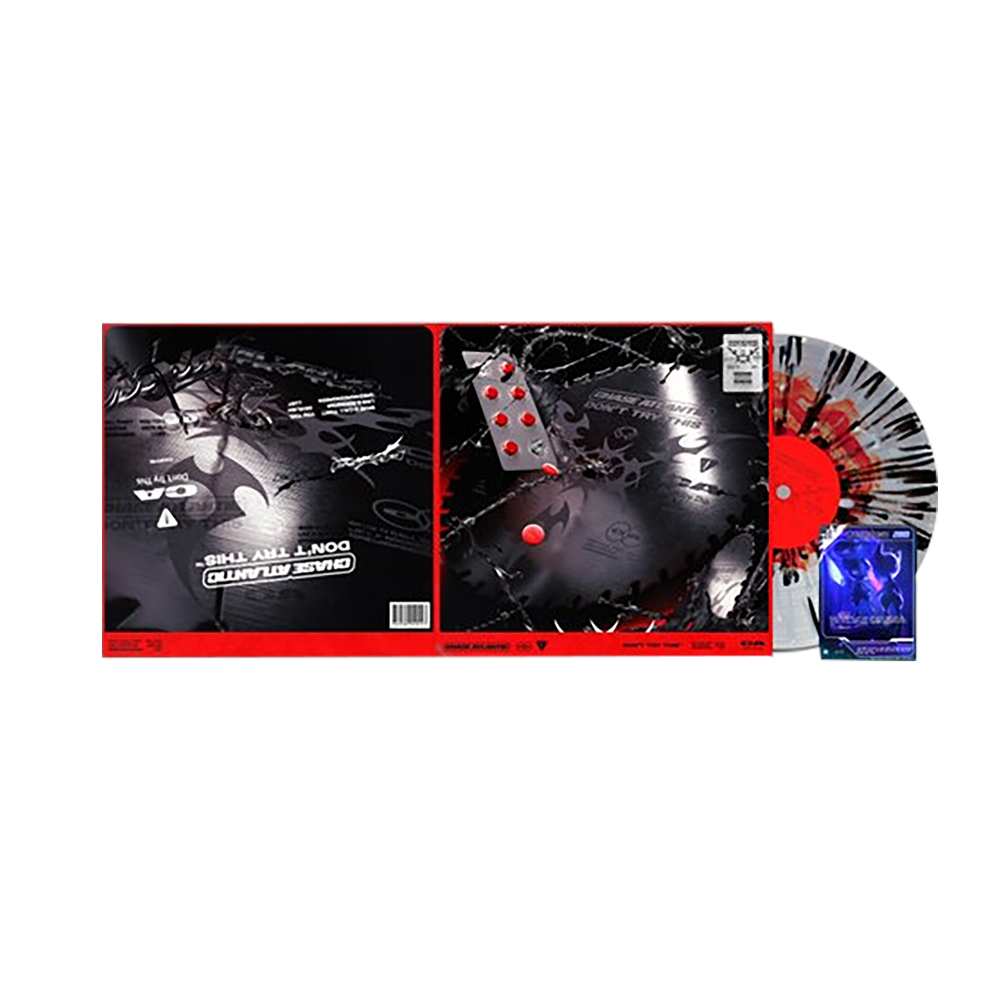 Chase Atlantic Don't Try This Clear red & orange smush and black & white splatter LP 425560