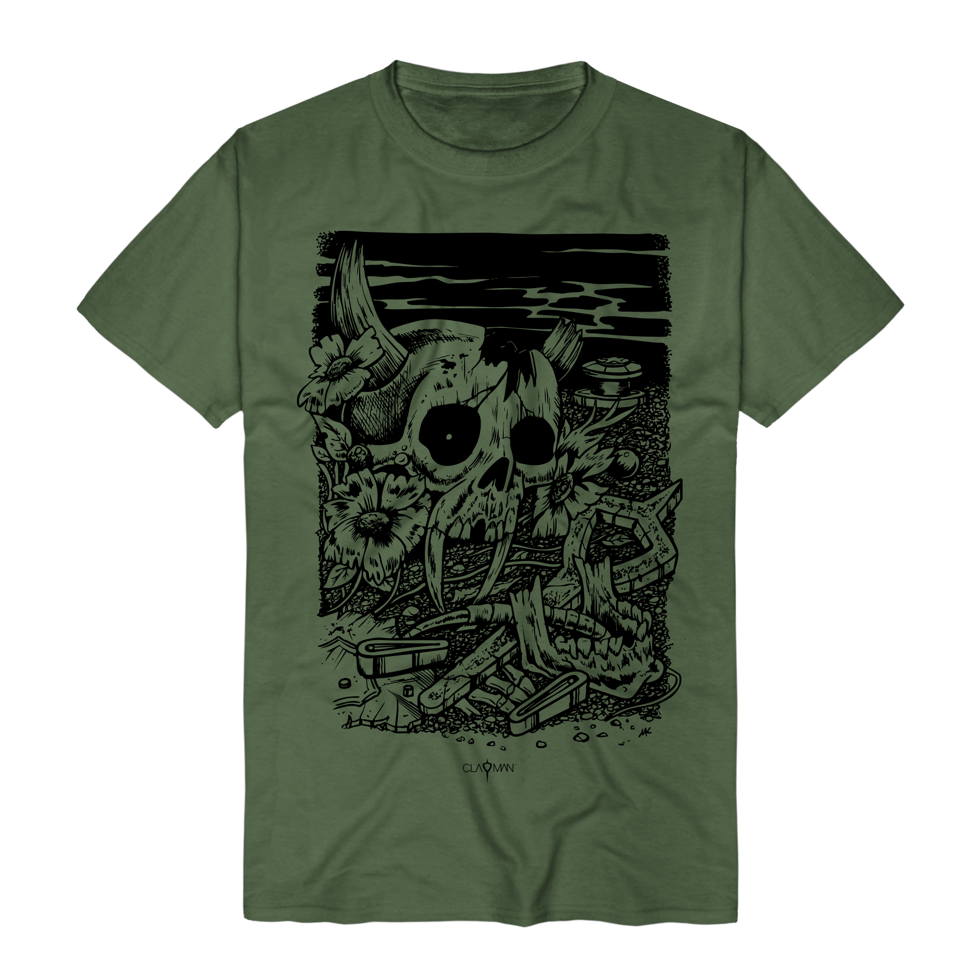 Clayman Limited Broken Skull T-Shirts 425844