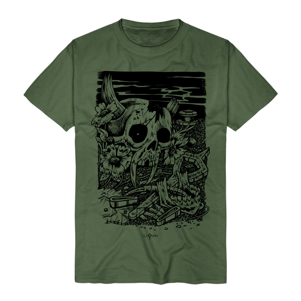 Clayman Limited - Broken Skull (T-Shirts)