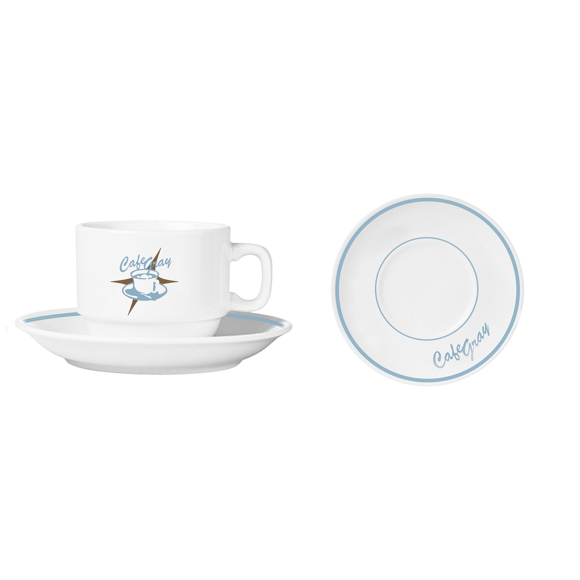 Conan Gray Cafe Gray Diner Cup & Saucer Trinkgeschirr 444235