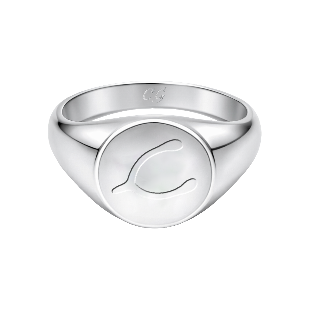 Conan Gray Wishbone Signet Ring Ring 456461