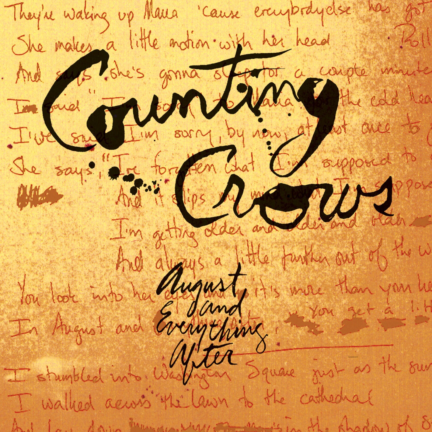 Counting Crows August And Everything After Limited Gold Vinyl 2LP 457703