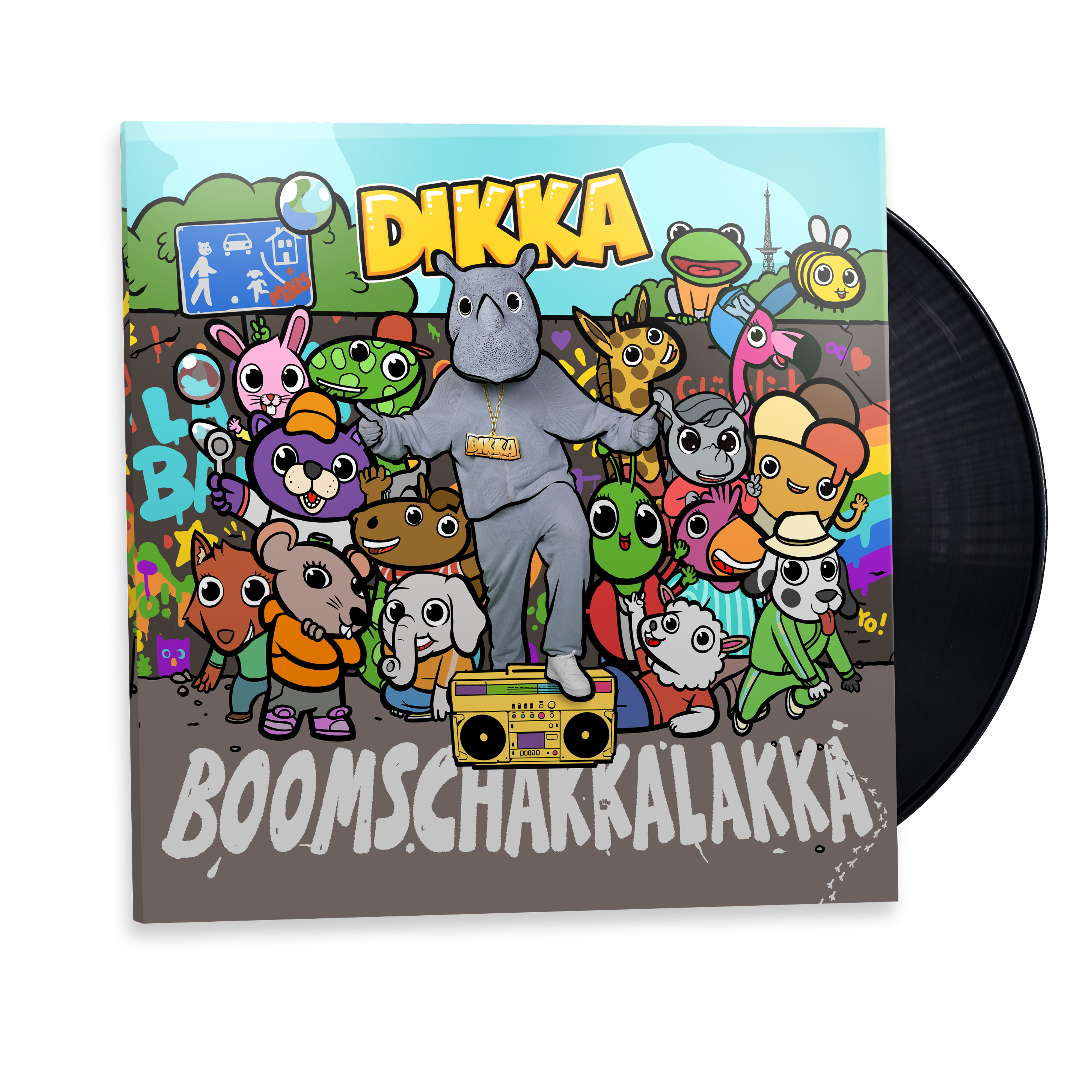 DIKKA Boom Schakkalakka Exkl. Fan Bundle: signierte LP + Tattoos + Schlüsselanhänger 259170