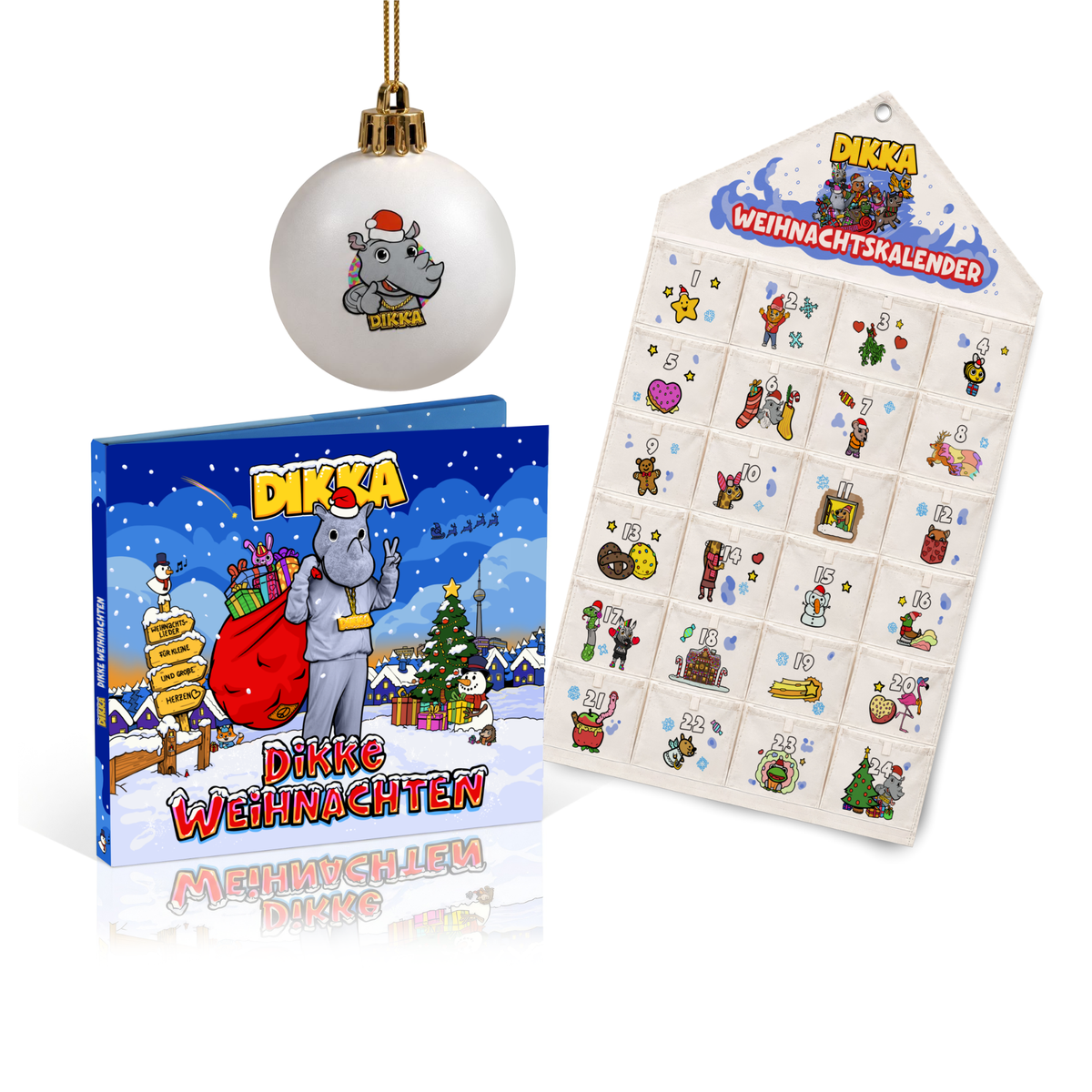 DIKKA DIKKE Weihnachten CD + Adventskalender  461745