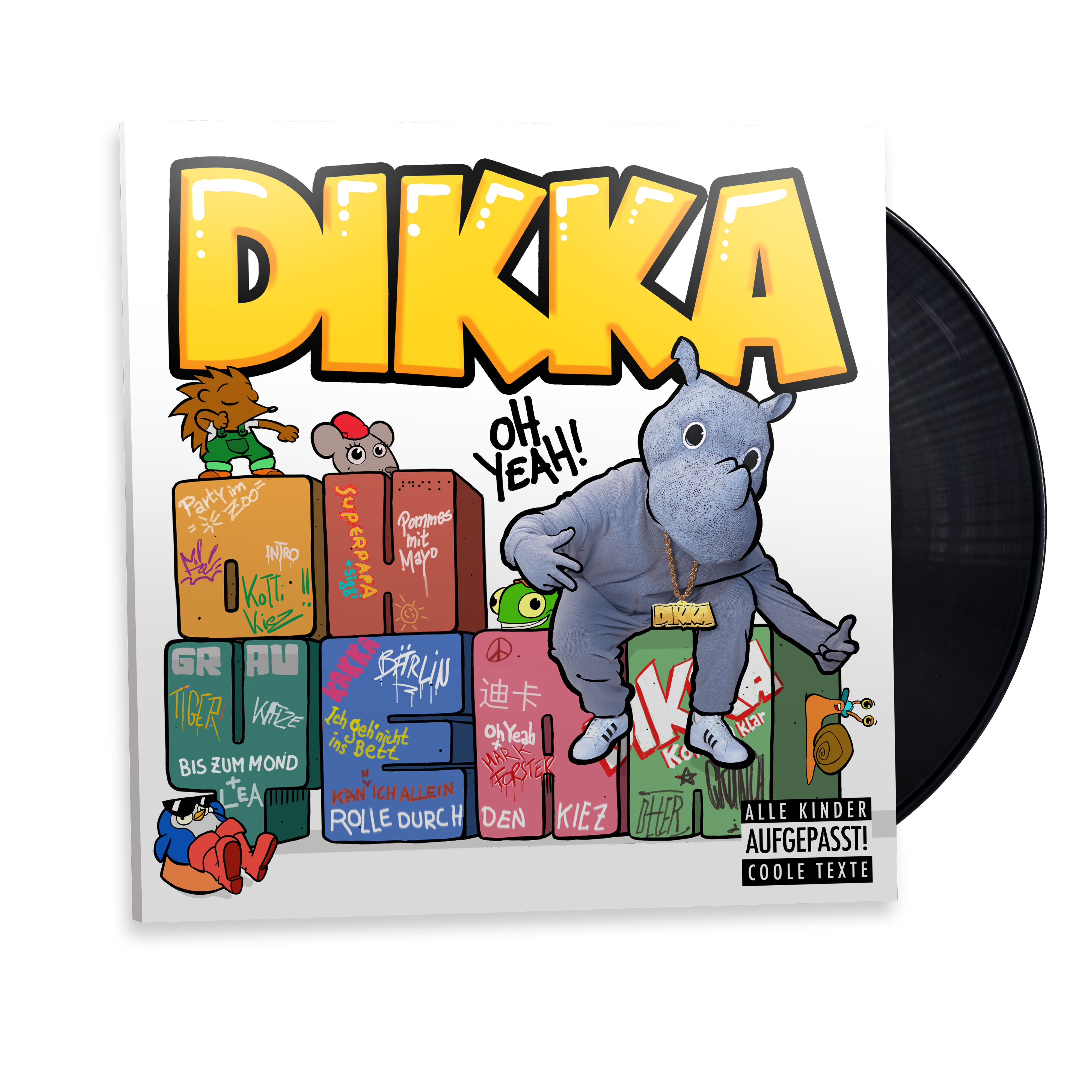 DIKKA Oh Yeah! Exkl. Fan-Bundle: signierte LP + Tattoos + Schlüsselanhänger 259128