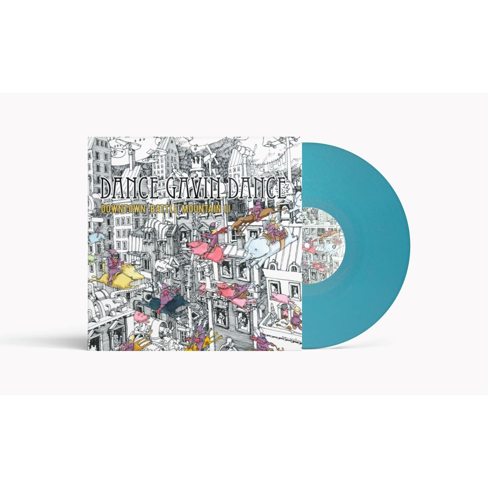 Dance Gavin Dance Downtown Battle Mountain II  15 Year Anniversary Light Blue Glitter LP 448175
