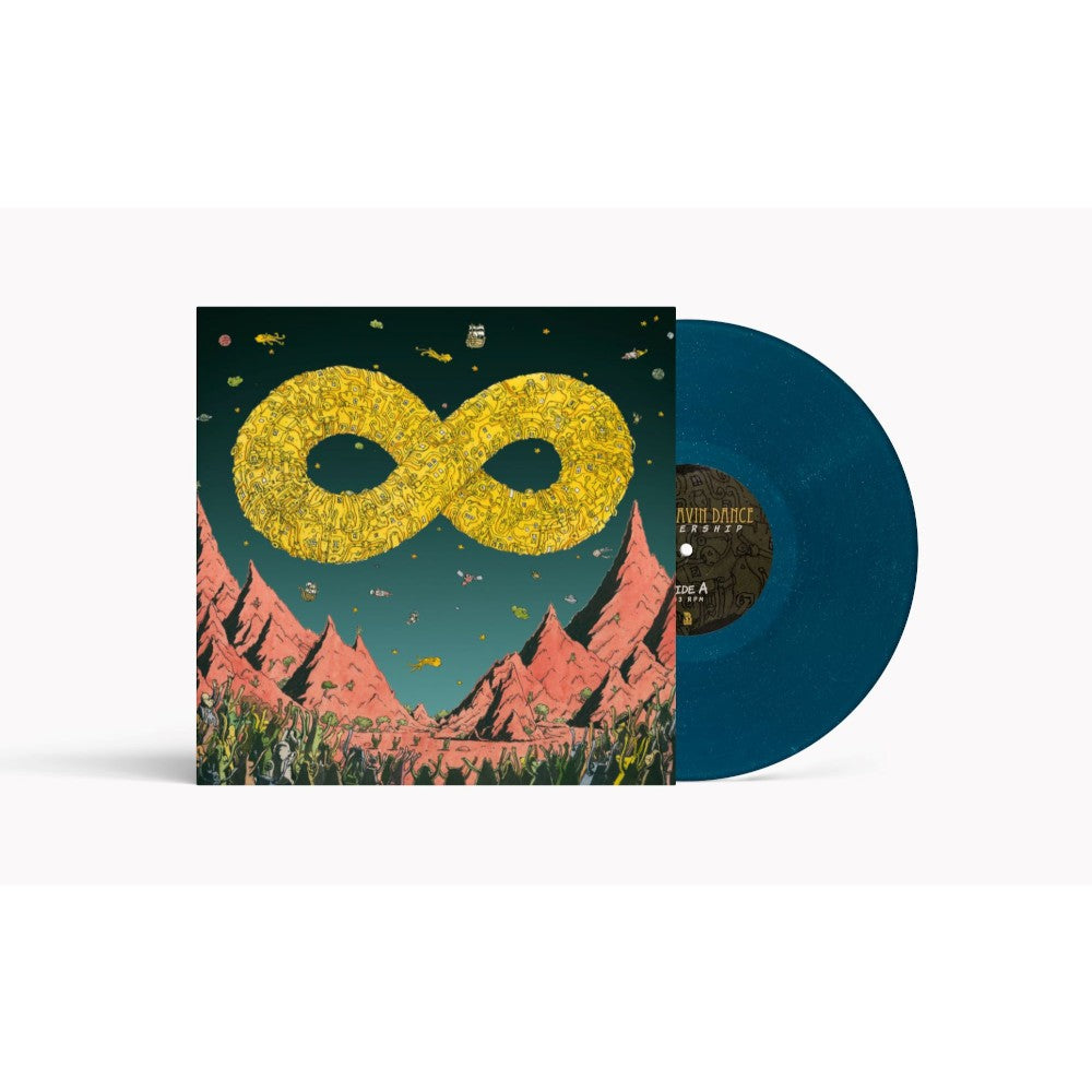 Dance Gavin Dance Mothership 10 Year Anniversary Sea Blue Glitter LP 448184