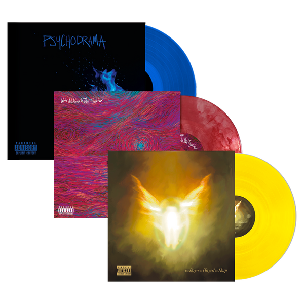 Dave - The Boy Who Played the Harp Yellow 2LP Vinyl, We're All Alone In This Together & Psychodrama vinyl (Vinyl Bundle)
