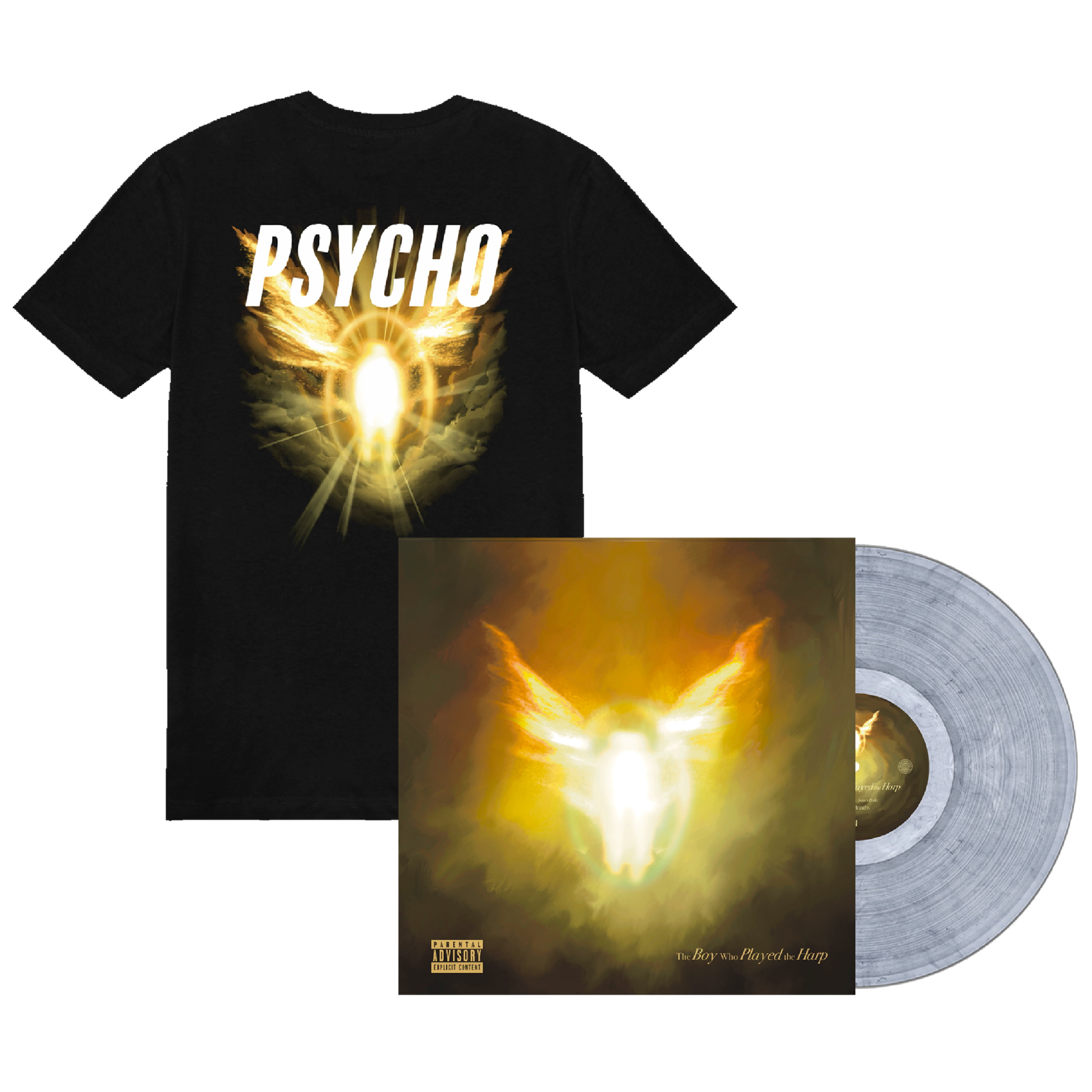 Dave The Boy Who Played the Harp Exclusive Silver Marbled 2LP Vinyl + Sacred Psycho Tee 422712