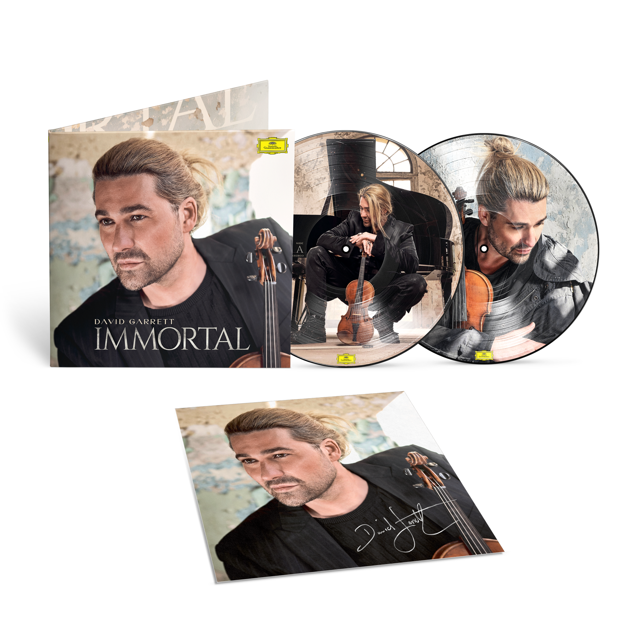 David Garrett Immortal 2LP Picture Disc Vinyl + Signierte Artcard 451942