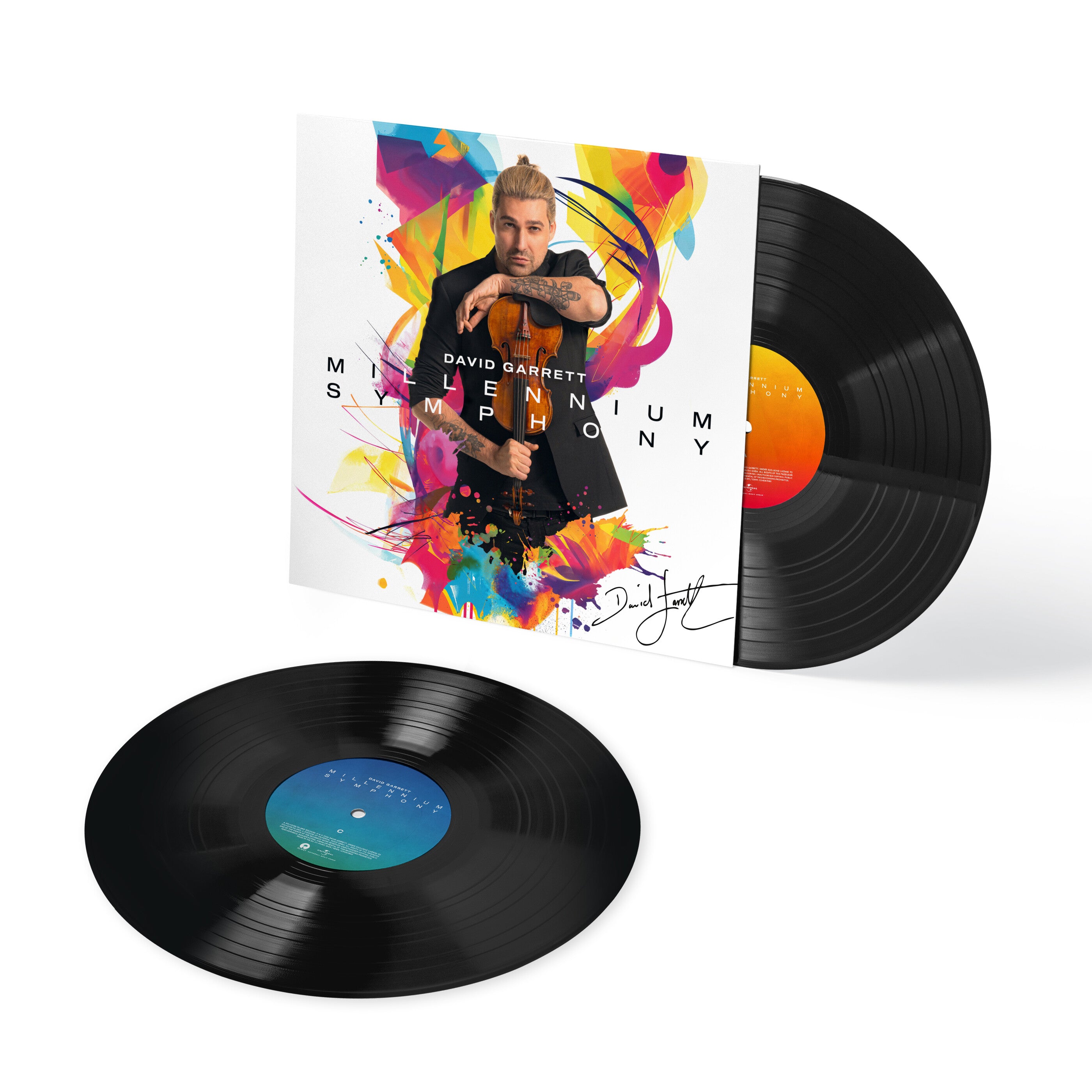 David Garrett Millennium Symphony 2-LP Vinyl Set Handsigniert 369317