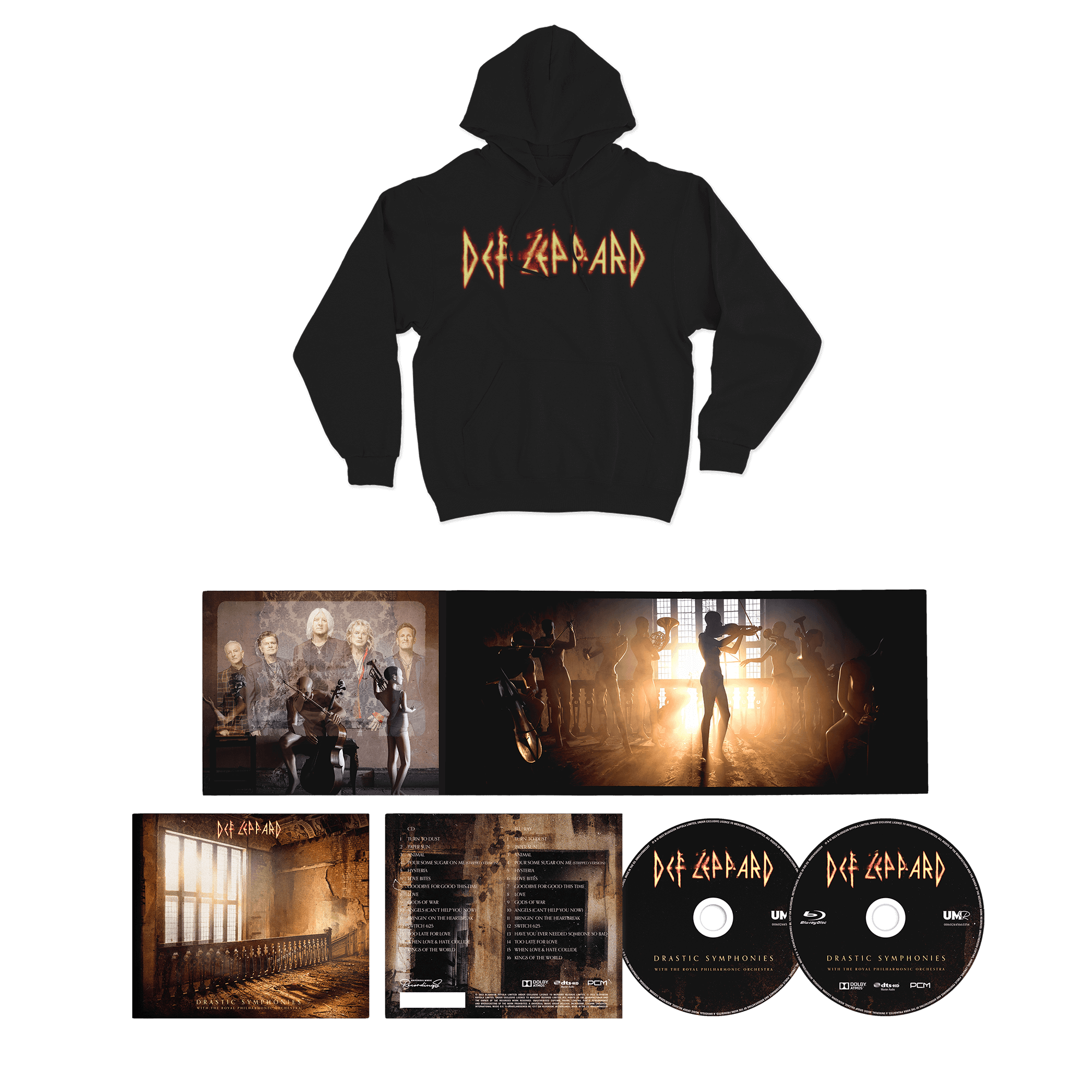 Def Leppard with The Royal Philharmonic Orchestra Drastic Symphonies Hoodie + CD+Blu-Ray 283894