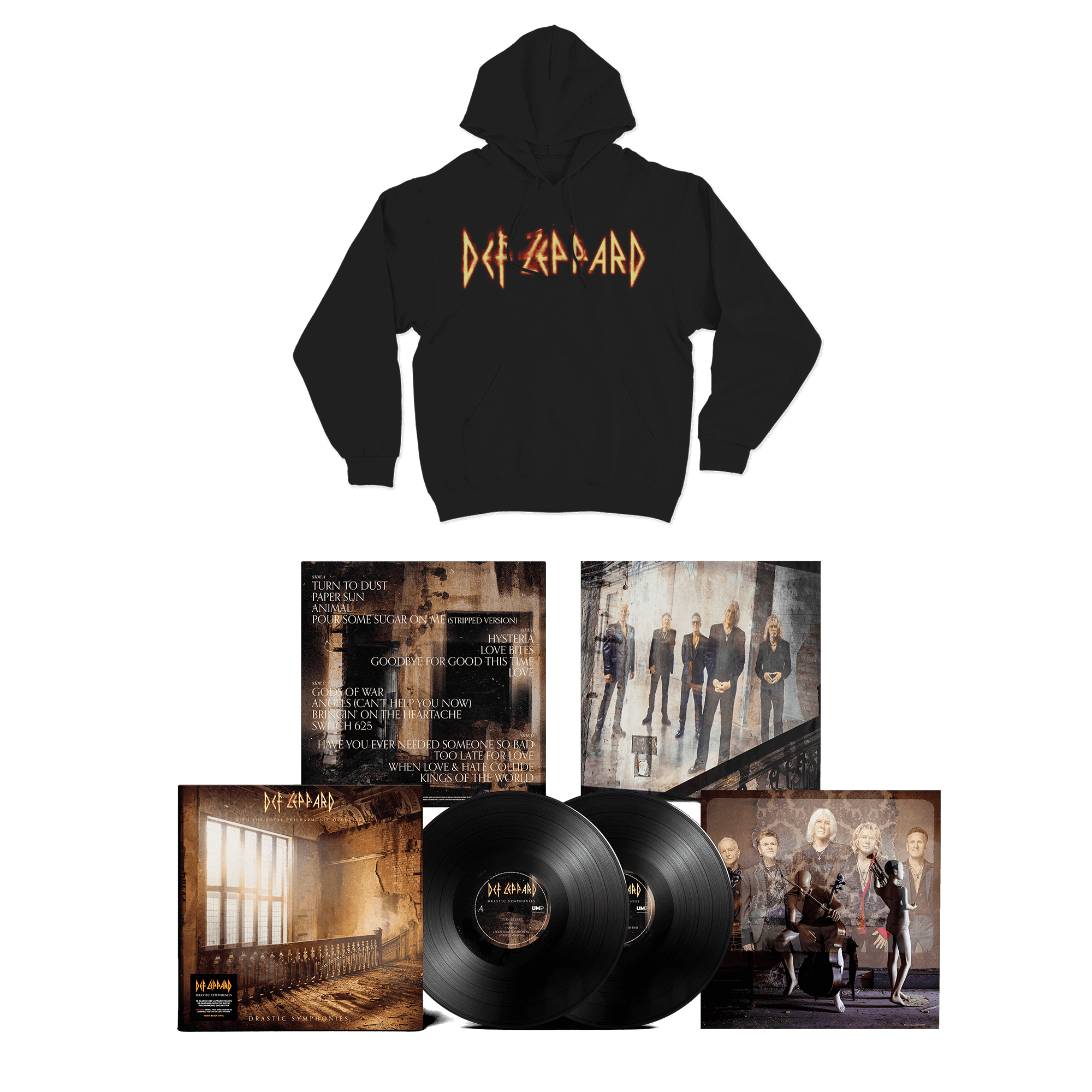 Def Leppard with The Royal Philharmonic Orchestra Drastic Symphonies Hoodie + 2LP 283873
