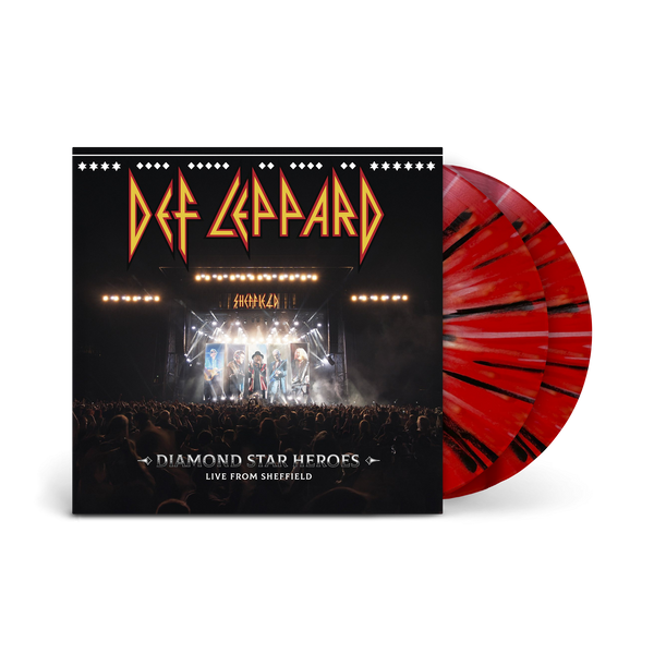 Def Leppard - Diamond Star Heroes Live From Sheffield (Ltd. black, red & white splatter 2LP)
