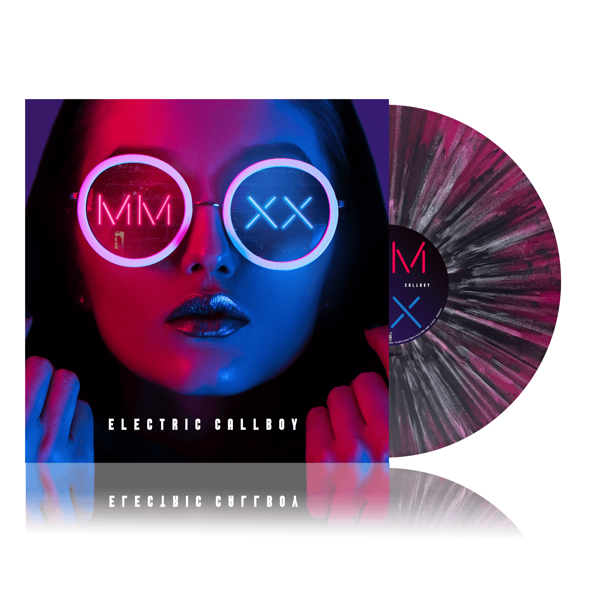 Electric Callboy MMXX - EP (Re-issue 2023) Ltd. transp. magenta-white splattered LP 338341
