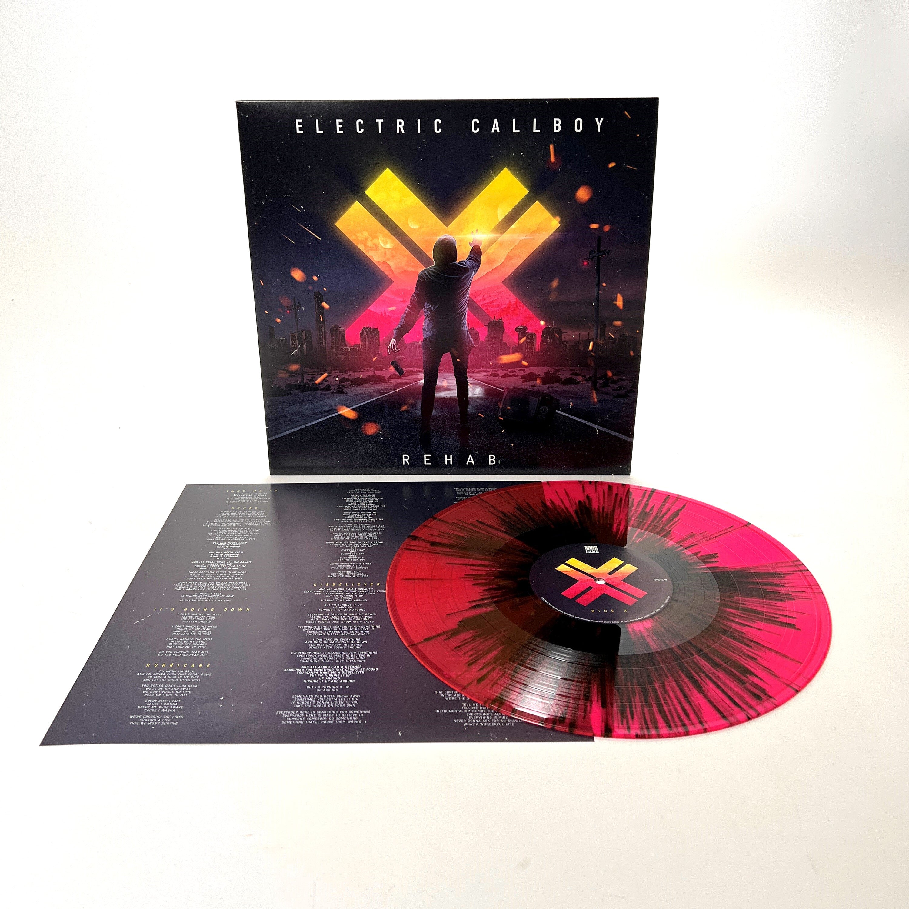 Electric Callboy Rehab (Re-issue 2023) Ltd. transp. neon pink-black splattered LP 338601