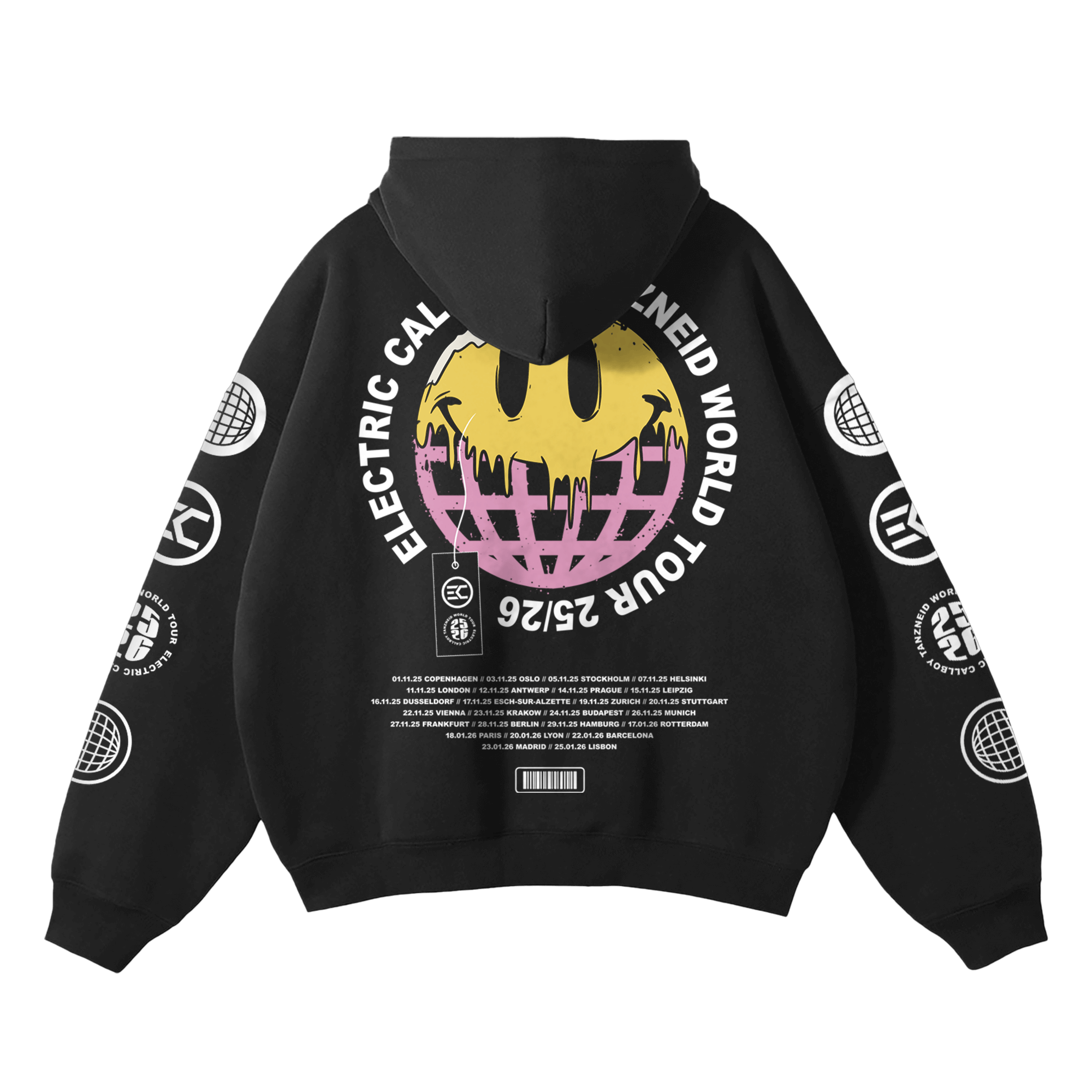 Electric Callboy TANZNEID Tour Globe Kapuzenjacke 421878