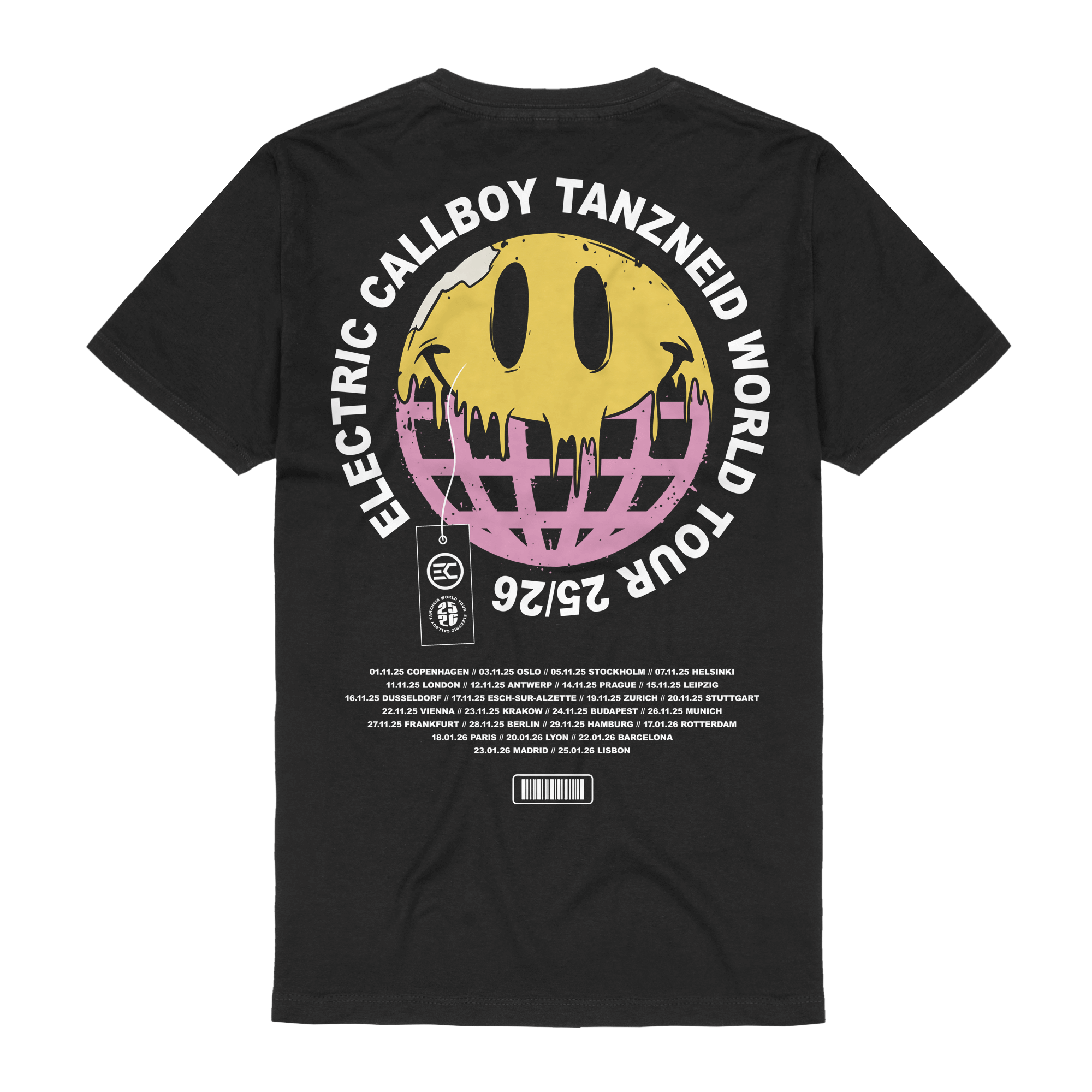 Electric Callboy TANZNEID Tour Globe T-Shirts 422452