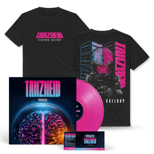 Electric Callboy - TANZNEID (Ltd. Transp. Neon Pink LP & NFC-Fancard + T-Shirt black)