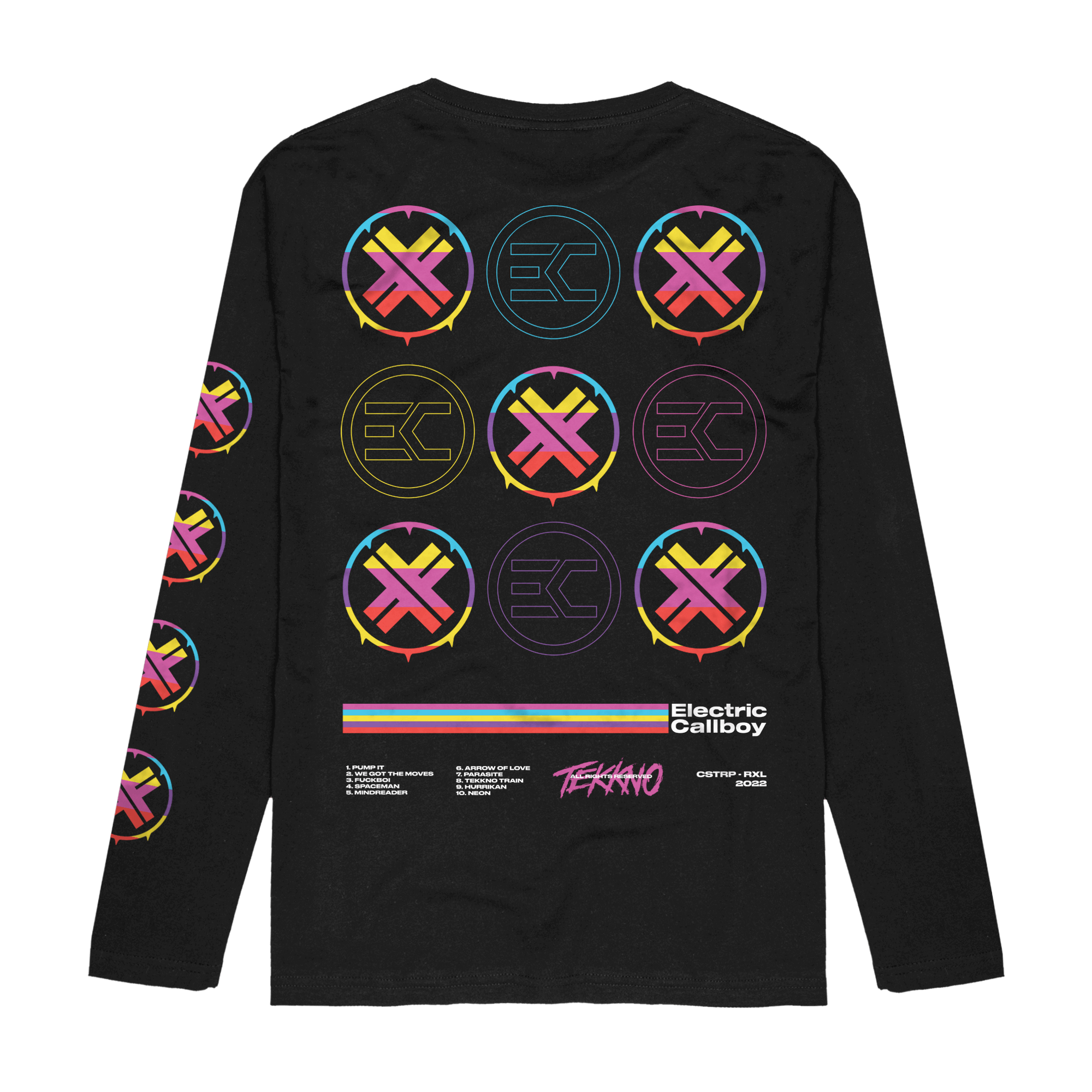 Electric Callboy Tekkno Tracklist Longsleeve 237764