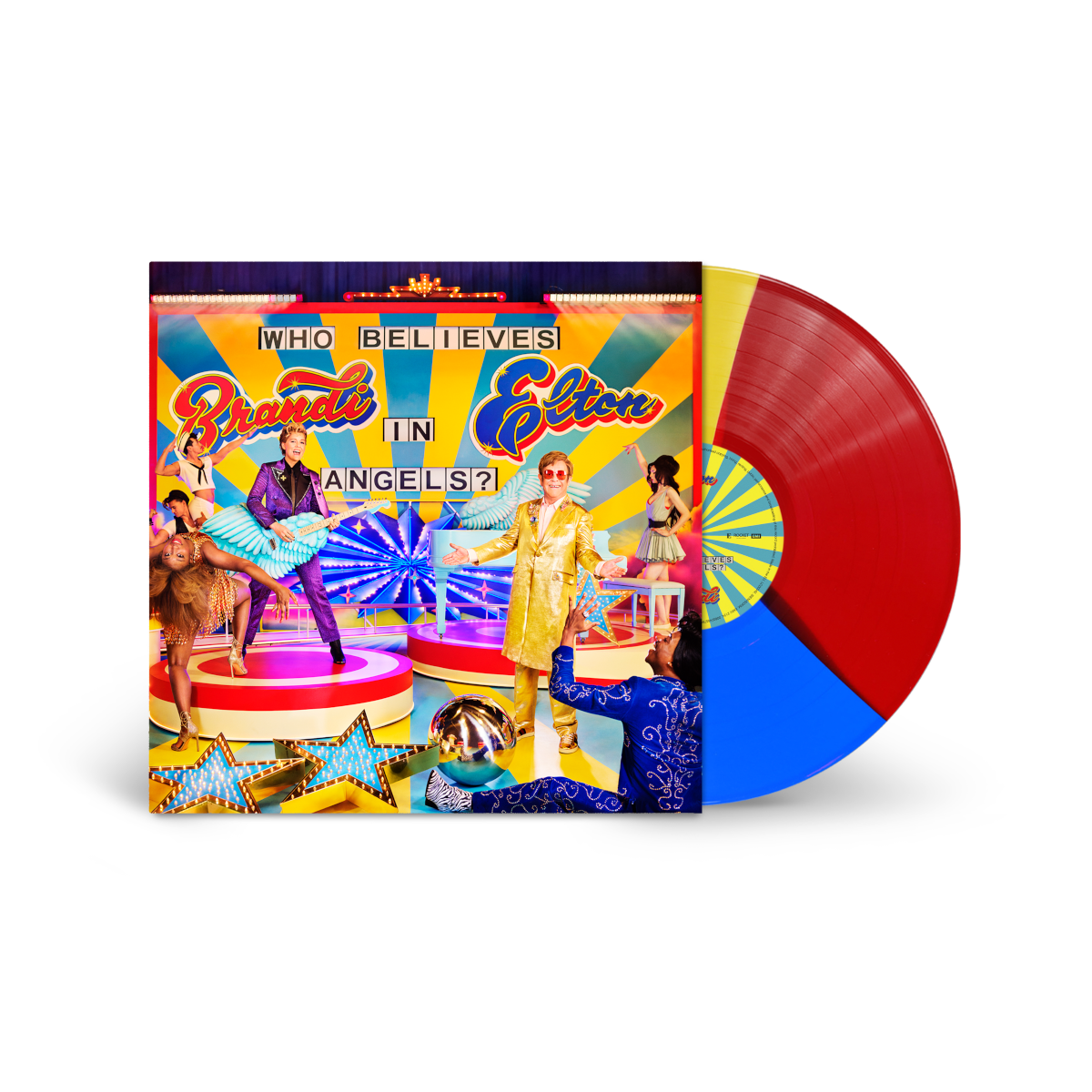 Elton John & Brandi Carlile Who Believes In Angels? Limited Edition Tri-Colour Standard Vinyl Vinyl 396490