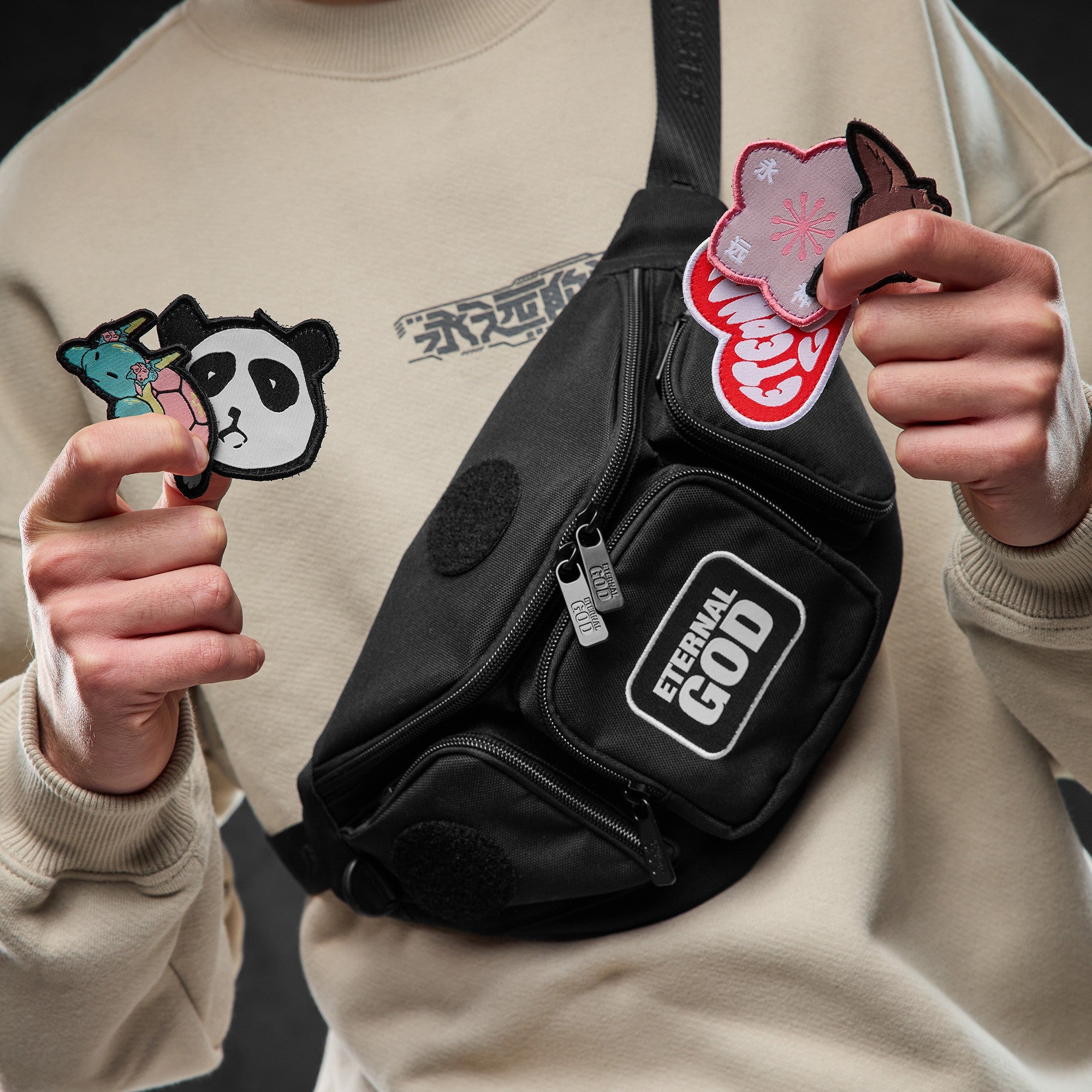 Eternal God Custom Patch Bag Hip Bag 396874