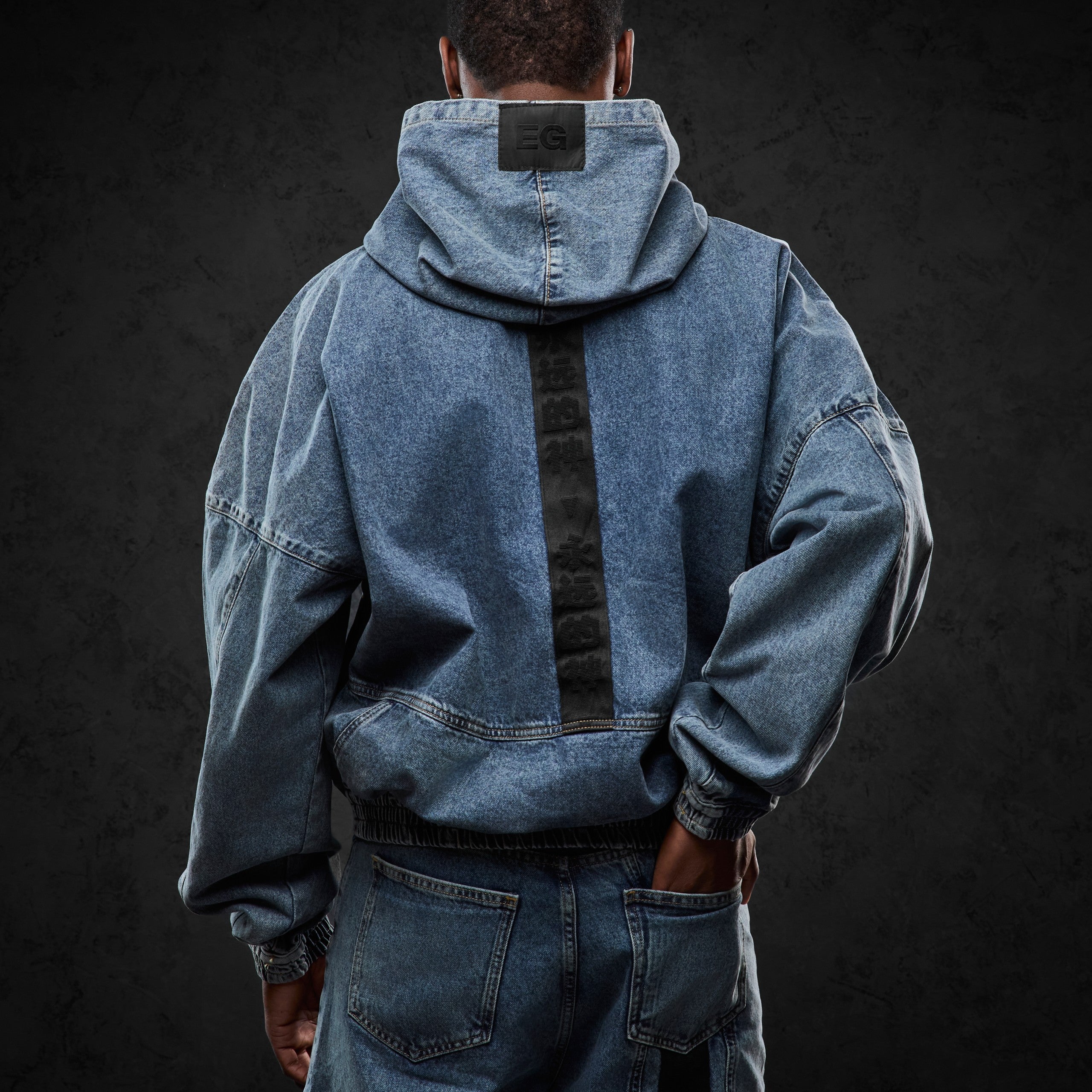 Eternal God Denim Hoodie Hoodie 443013