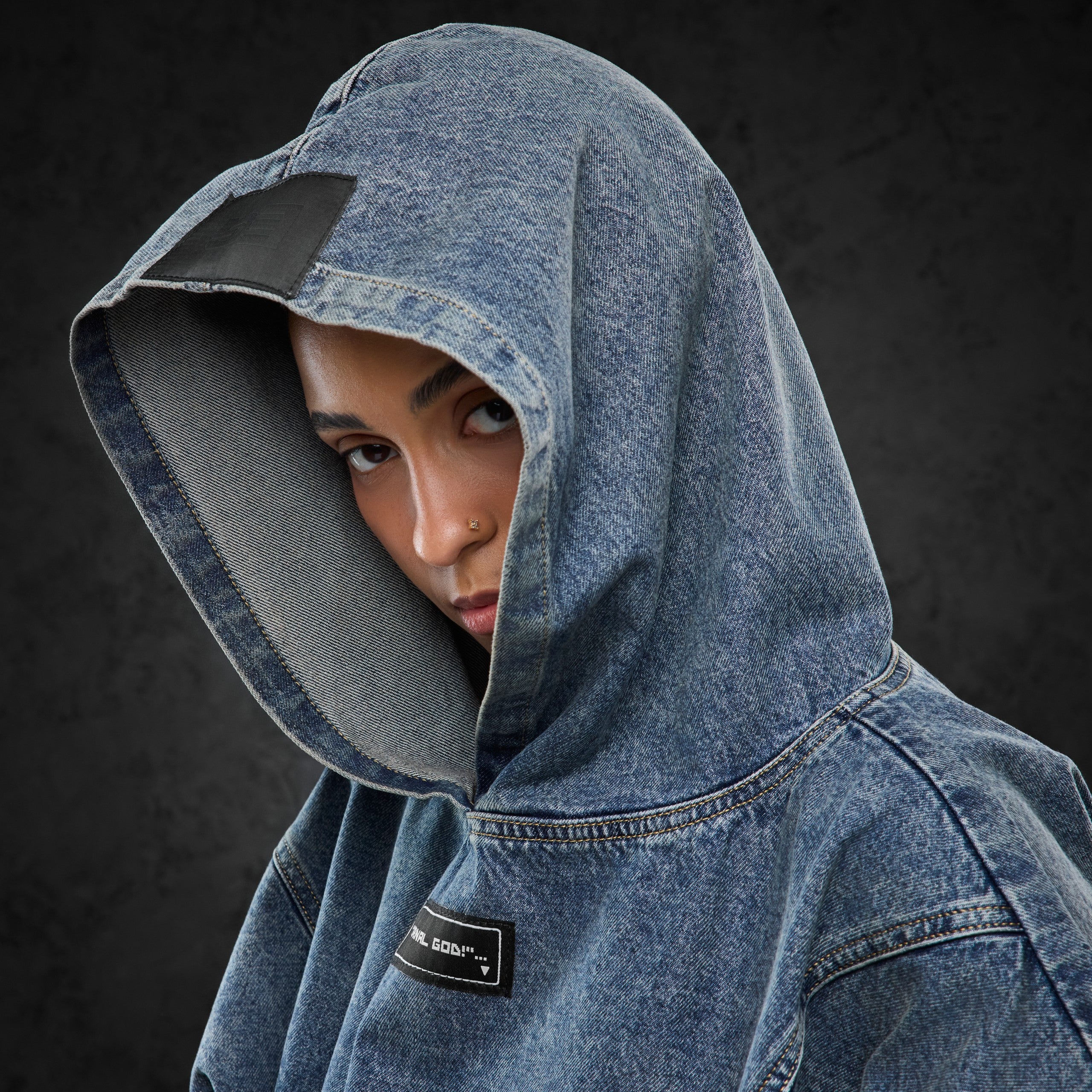Eternal God Denim Hoodie Hoodie 443019