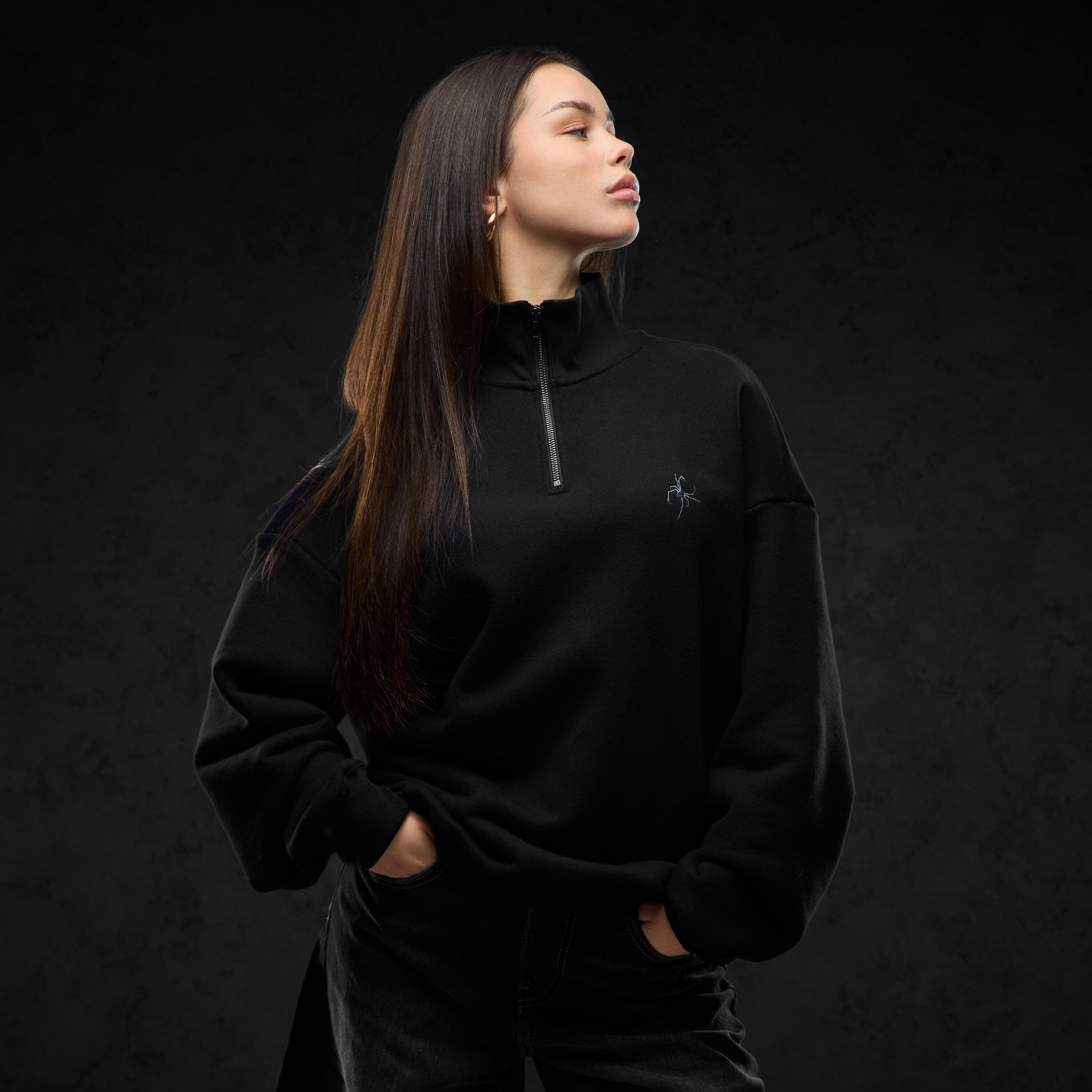 Eternal God Myna Half Zip Sweater 372227