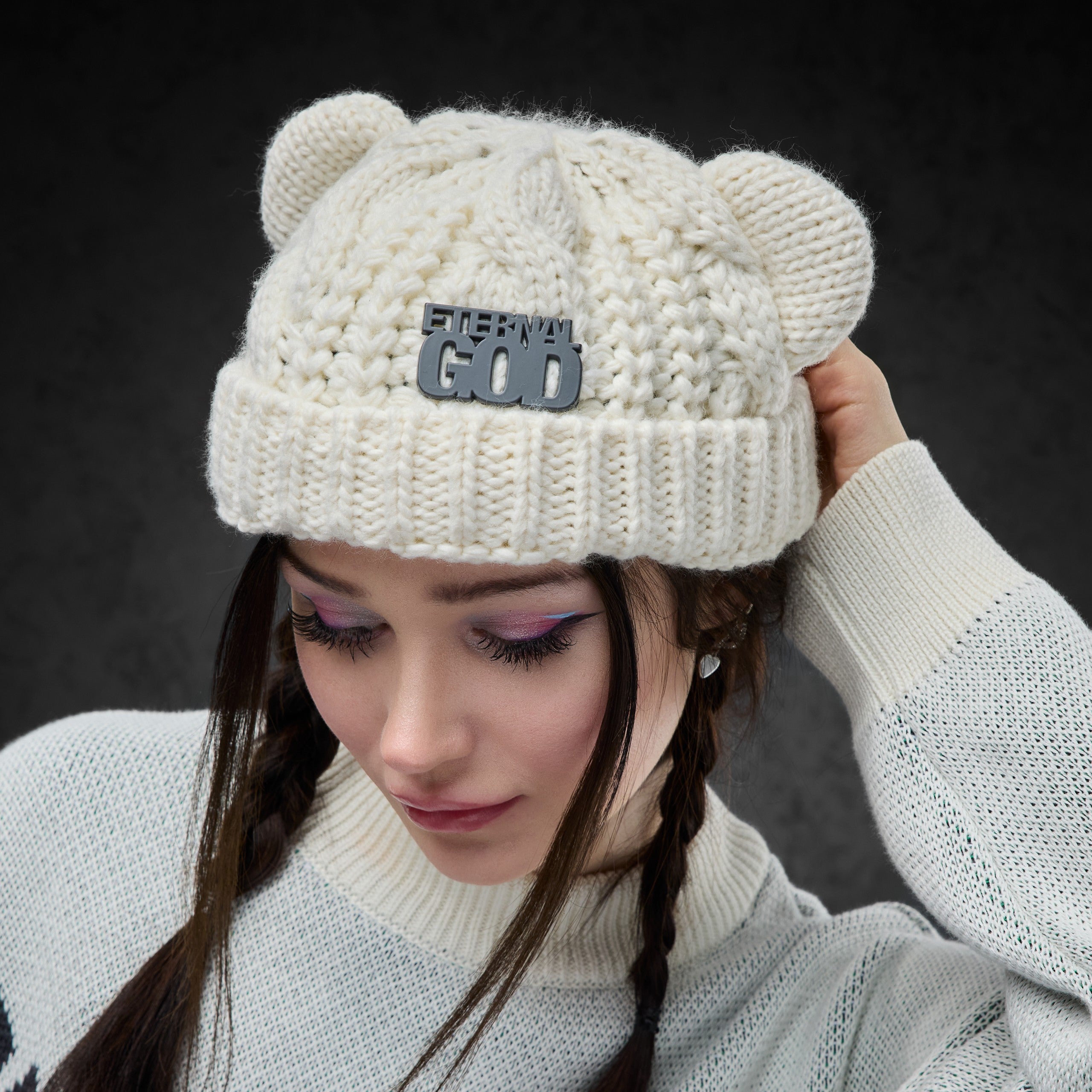 Eternal God Patch Knit Beanie Beanies 428324