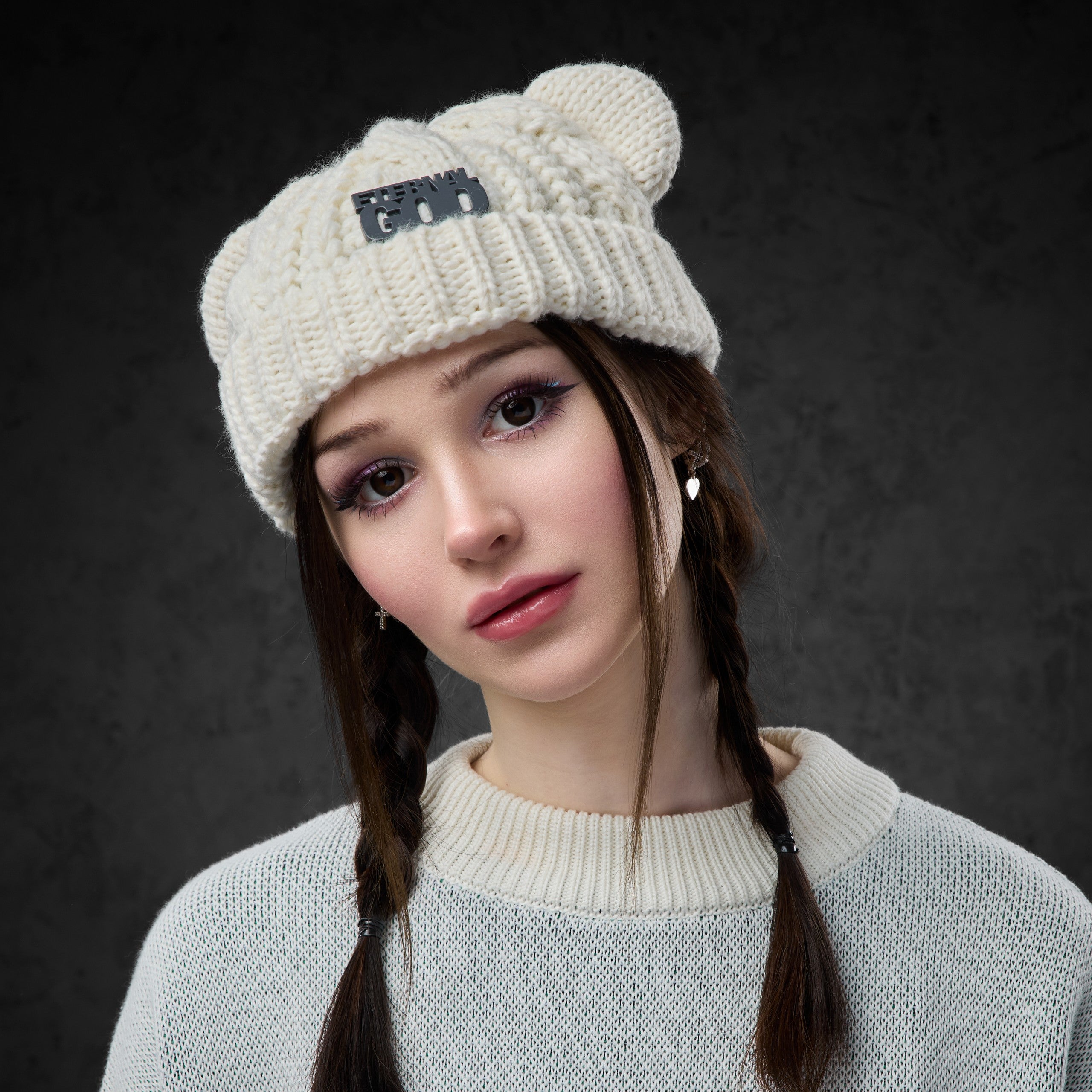 Eternal God Patch Knit Beanie Beanies 428328