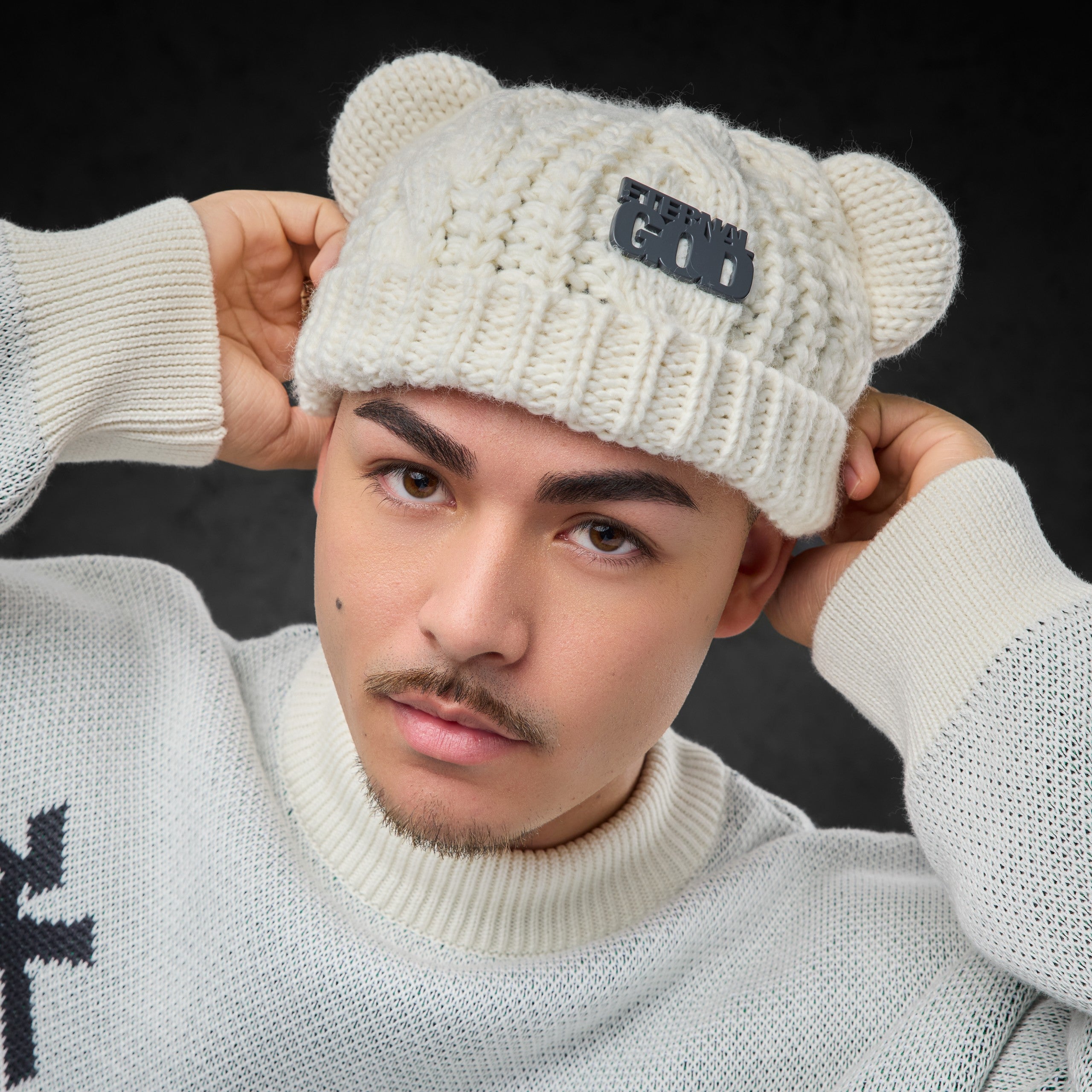 Eternal God Patch Knit Beanie Beanies 428326