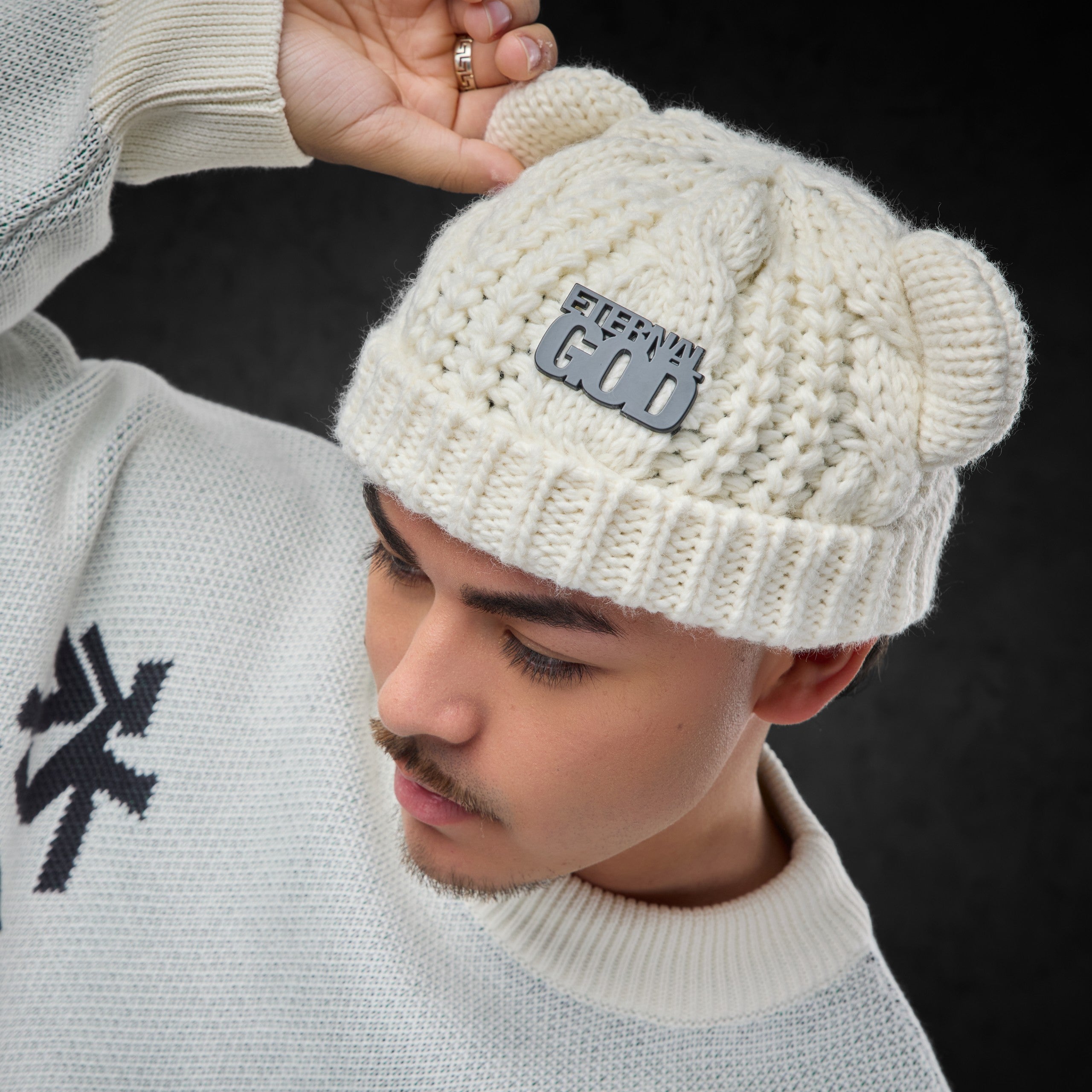 Eternal God Patch Knit Beanie Beanies 428332