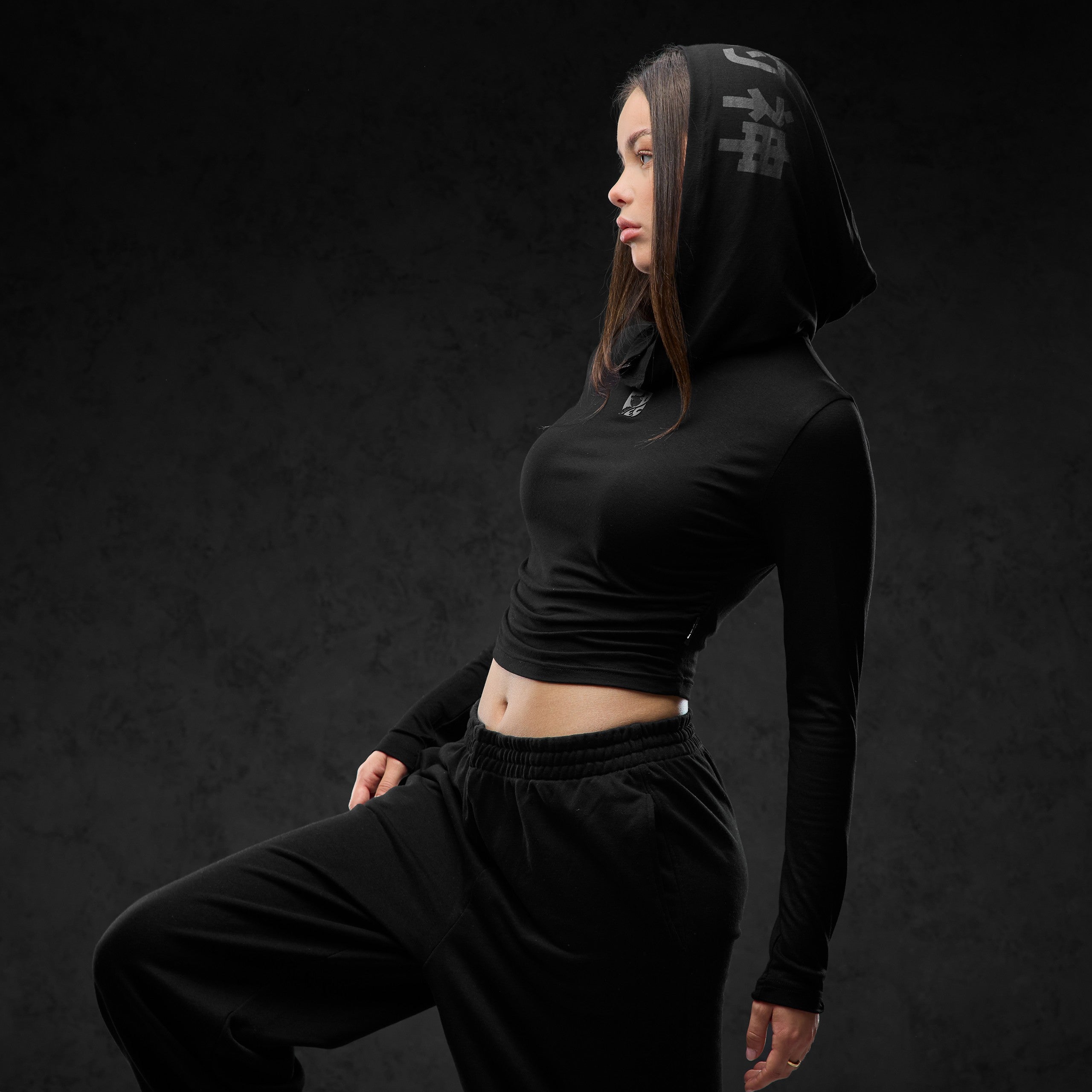 Eternal God Shadow Hood Cropped Longsleeve 370595