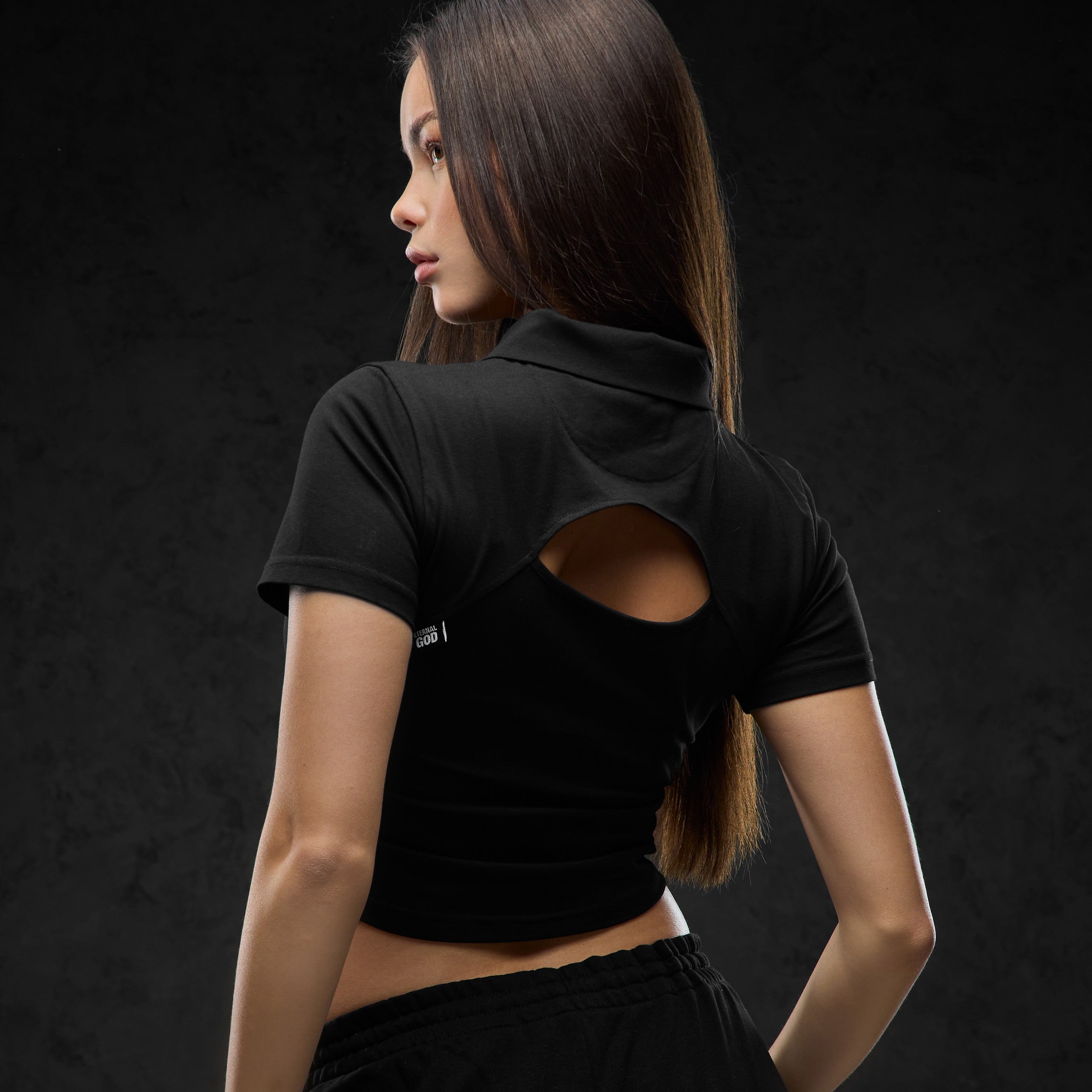 Eternal God Void Collar Crop Top 370673