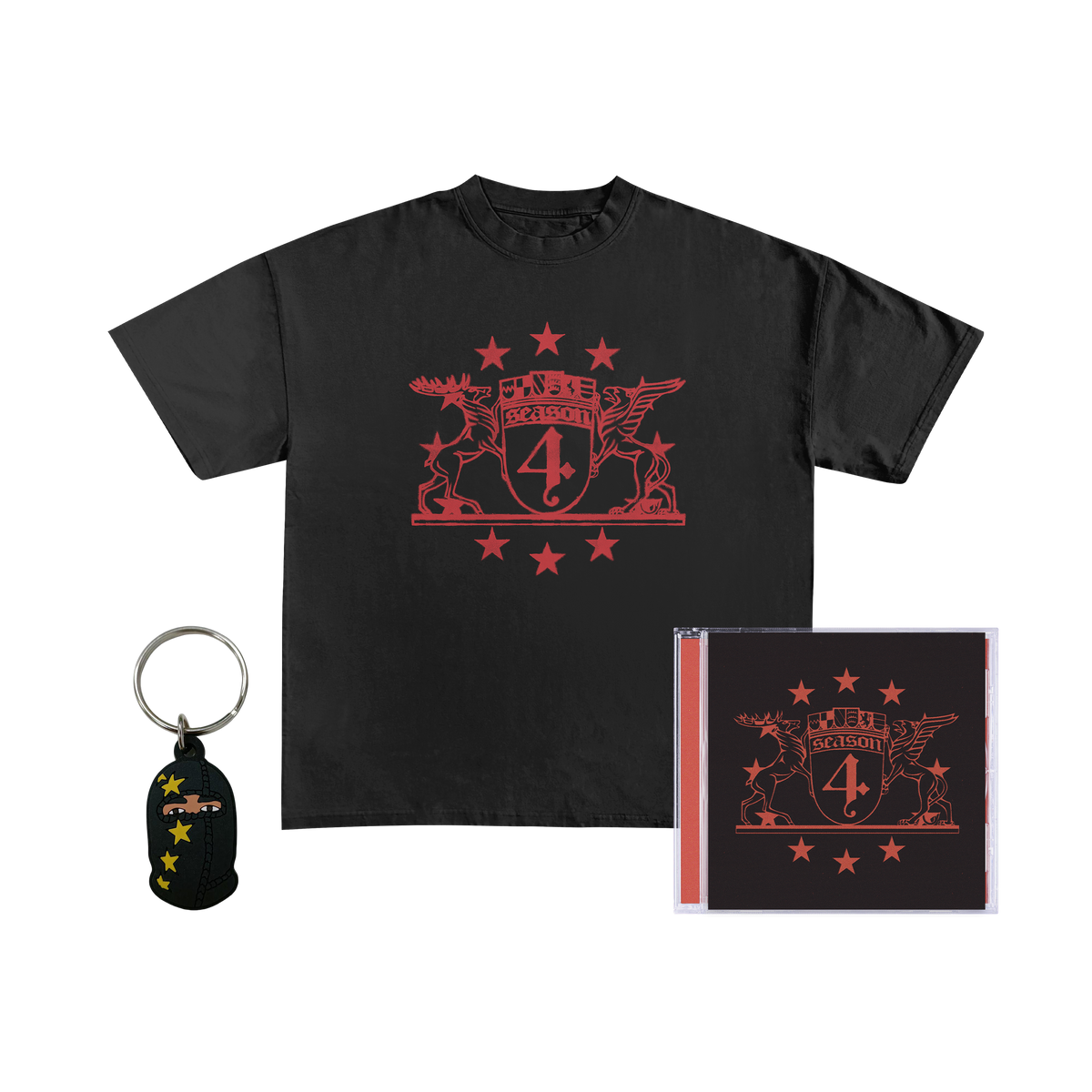 Eurothug SEASON 4 CD + Schlüsselanhänger + Shirt schwarz 459255