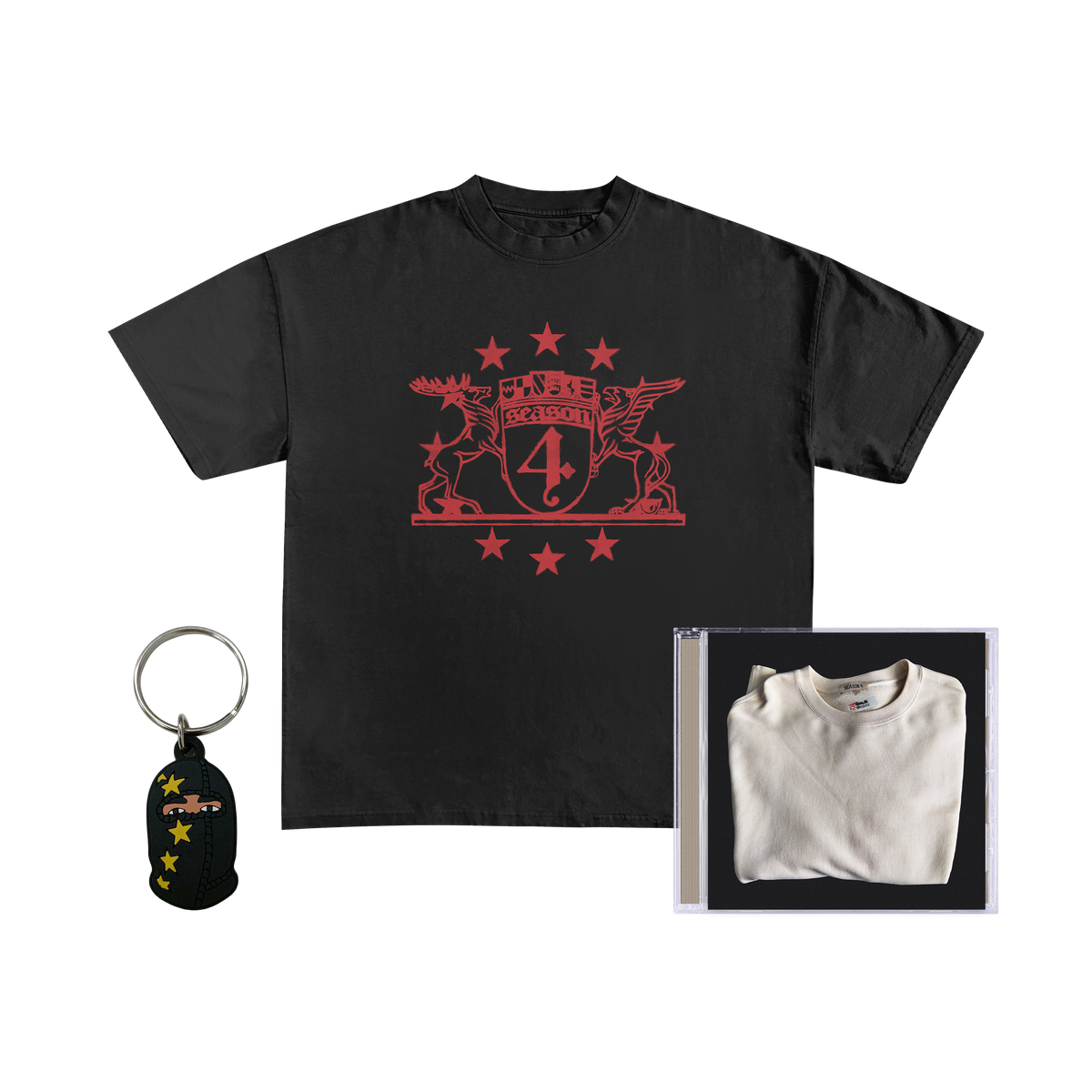 Eurothug SEASON 4 CD + Schlüsselanhänger + Shirt schwarz 461183