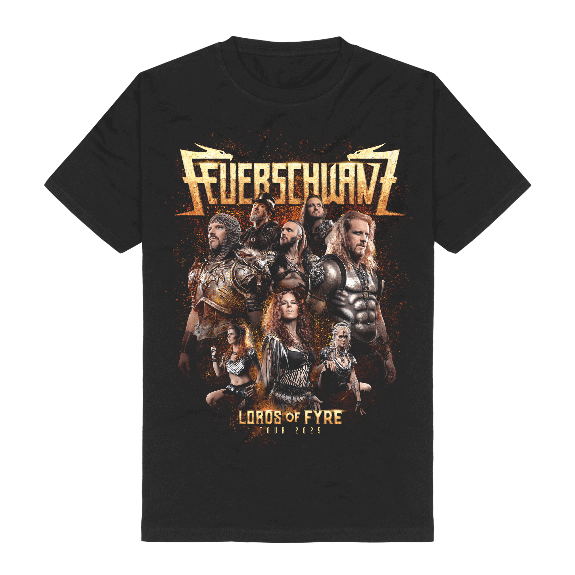 Feuerschwanz Lords of Fyre Tour 2025 T-Shirt 419540
