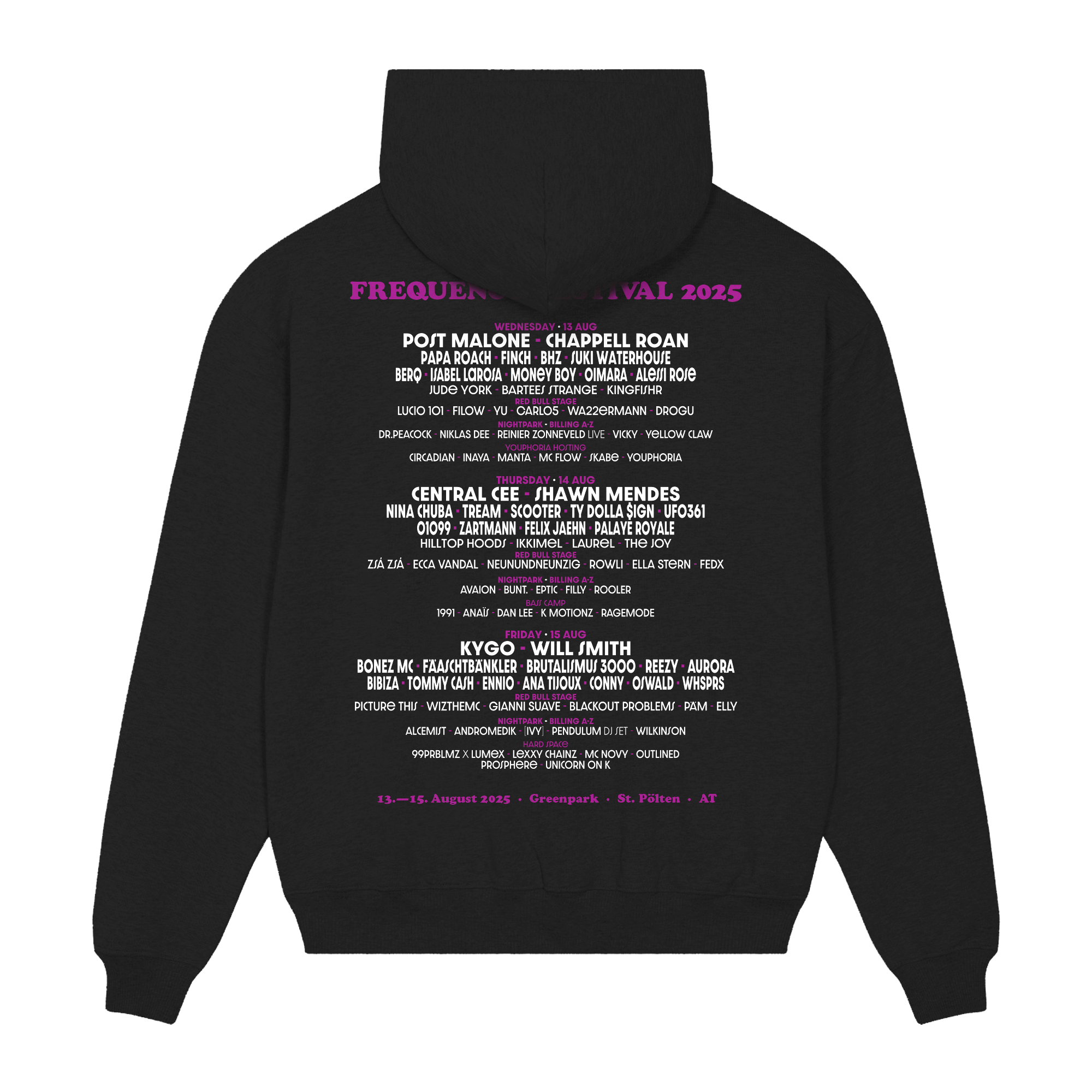 Frequency Festival Astronaut Hoodie (Line-Up 2025) Hoodies 415380