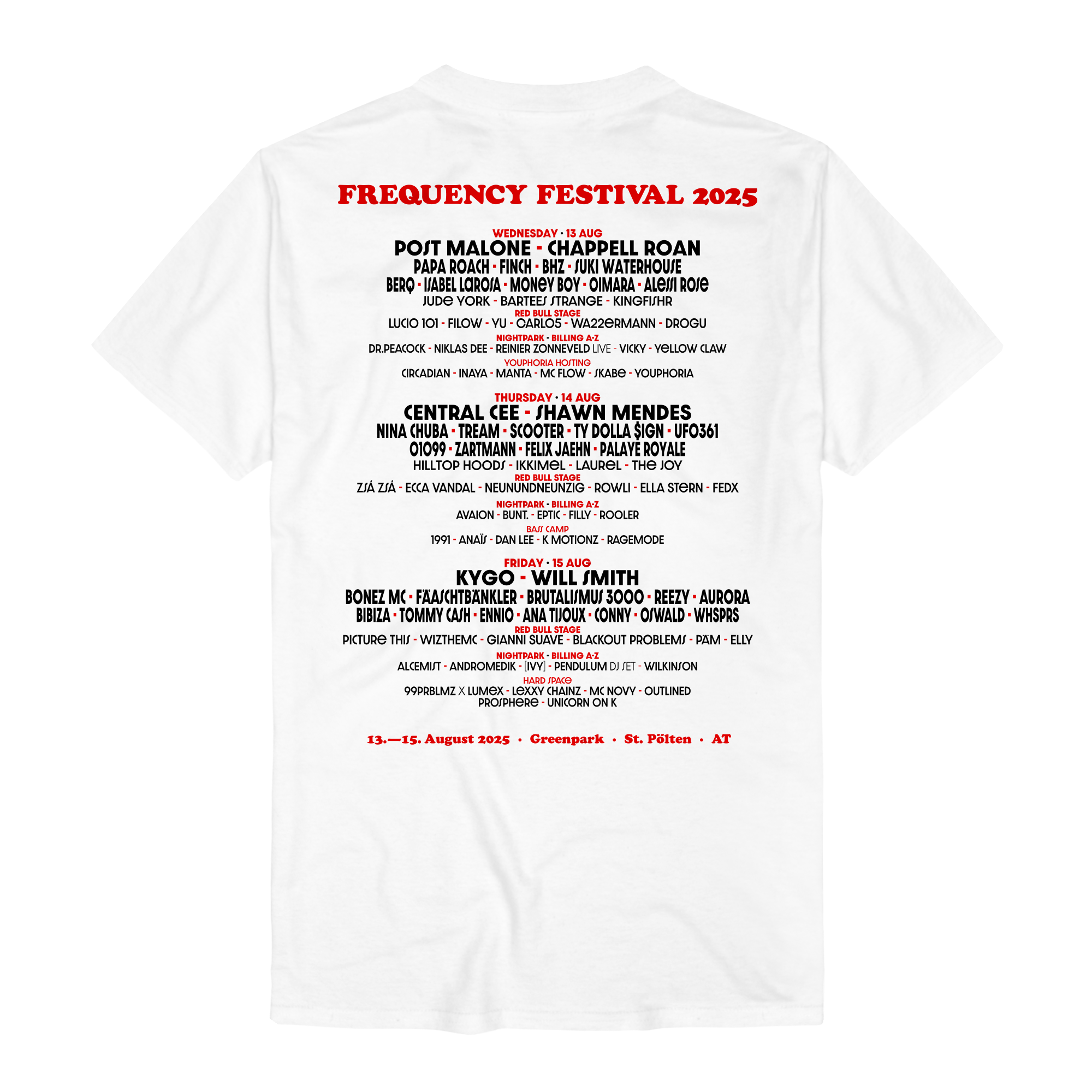 Frequency Festival Marker (Line-Up 2025) T-Shirts 415594