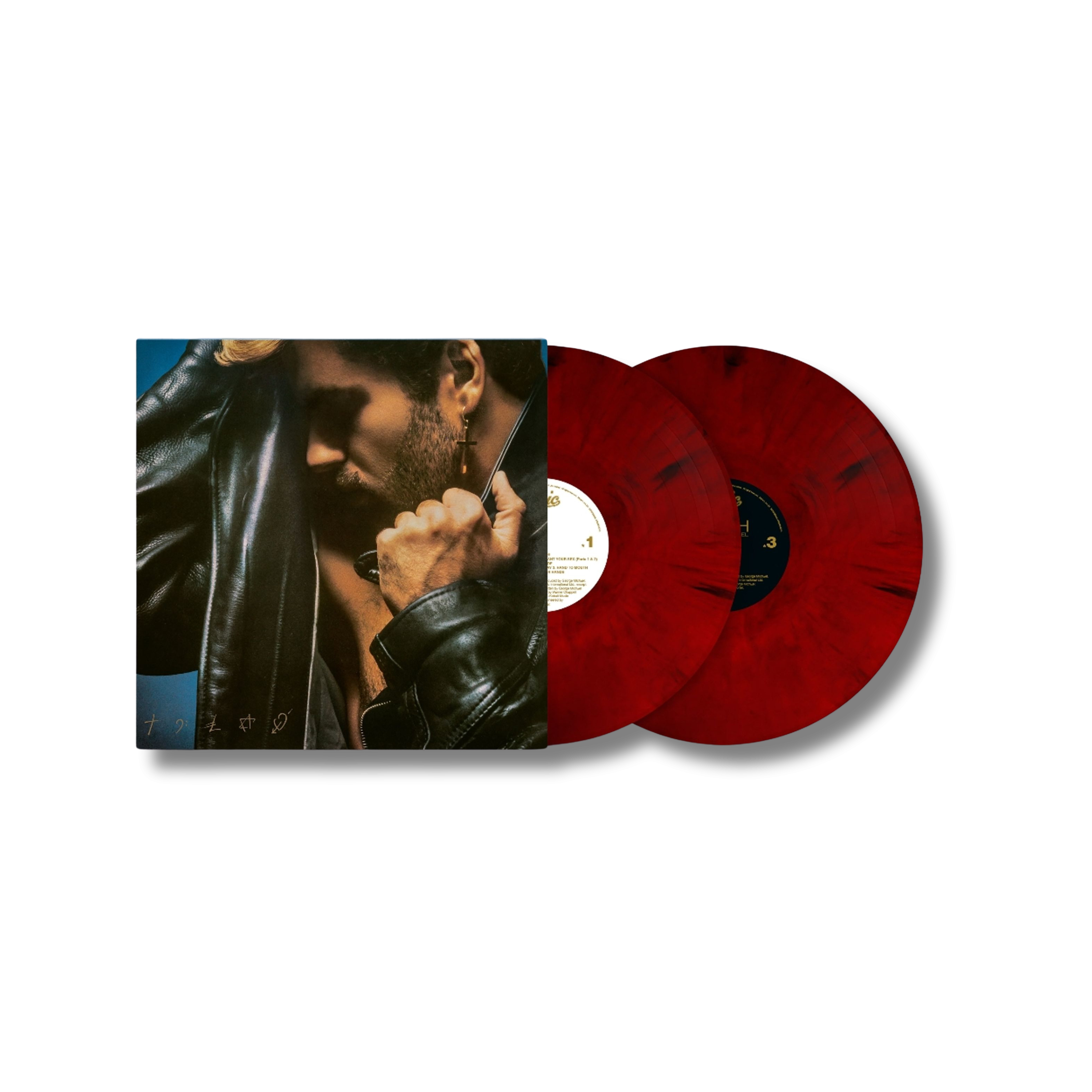 George Michael Faith Limited Red & Black Marbled 2LP - Remastered, Gatefold 443455