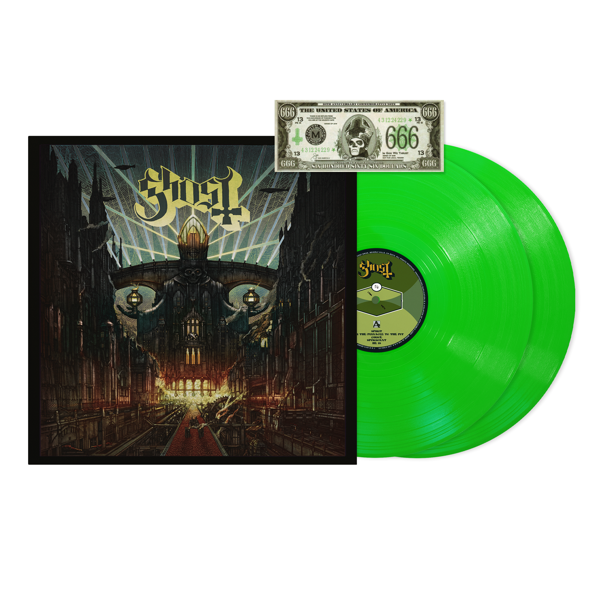 Ghost Meliora Deluxe  10th Anniversary (2LP Neon Green) 423122
