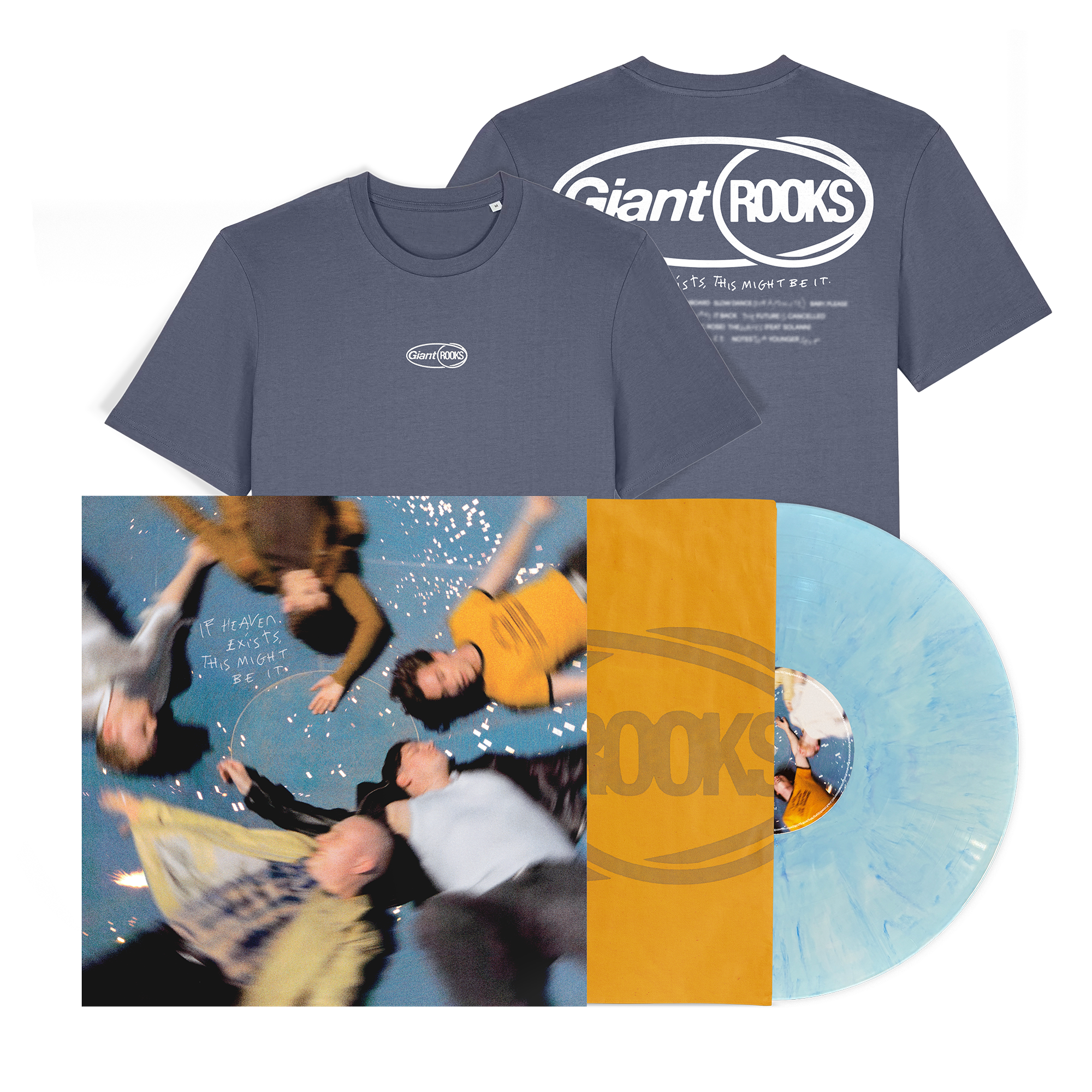Giant Rooks If Heaven Exists, This Might Be It Marbled LP + T-Shirt Bundle 454325