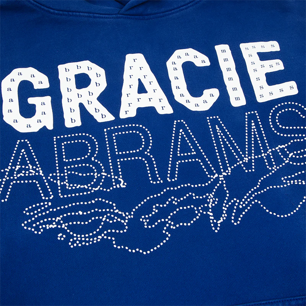 Gracie Abrams Gracie Abrams Letter Repeat Navy Unisex Hoodie Hoodies 427826