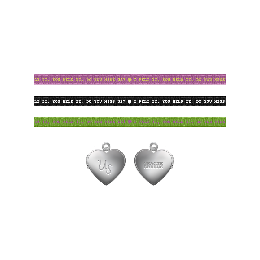 Gracie Abrams US Interchangeable Ribbon Locket Halsschmuck 383984