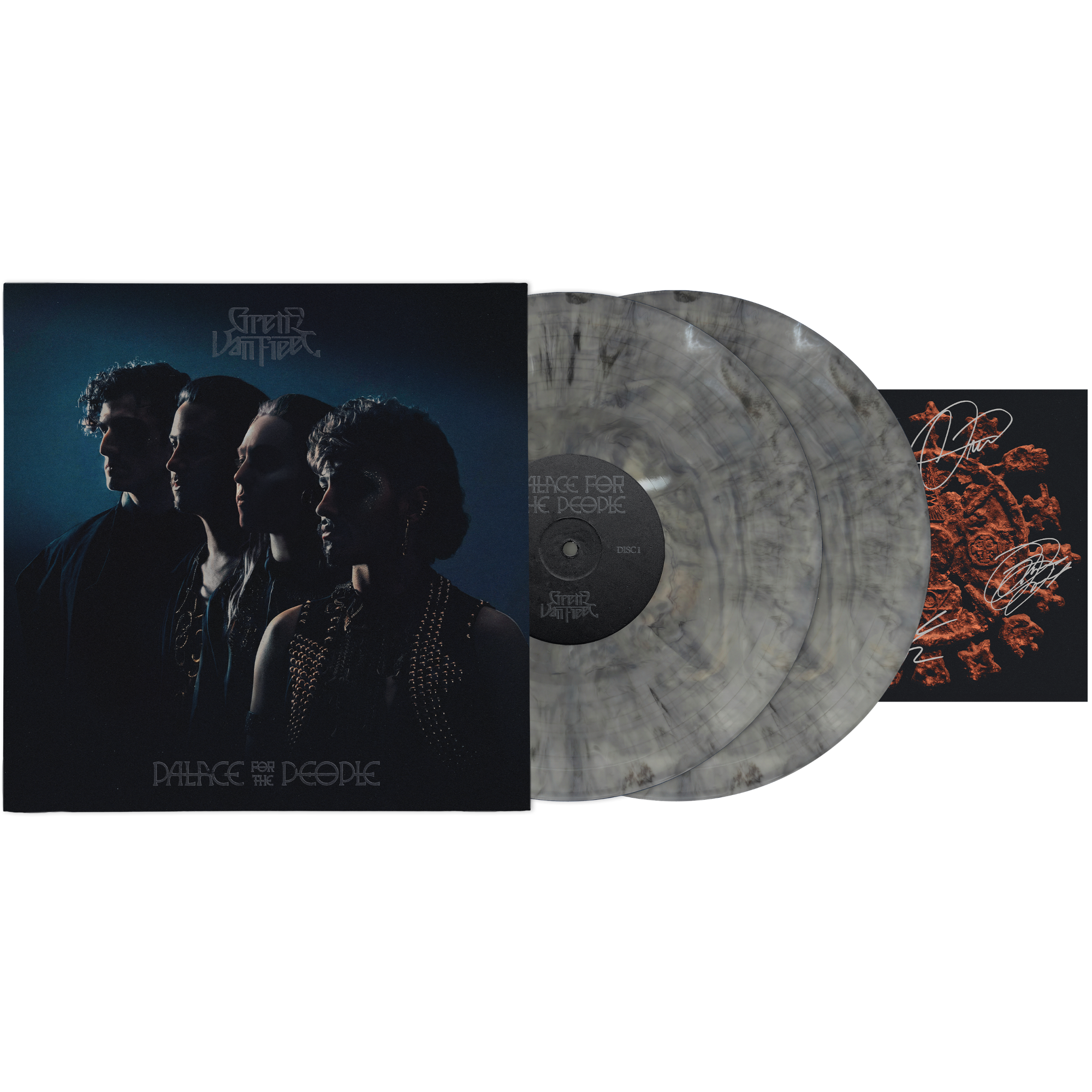 Greta Van Fleet Palace for the People - Oracle Variant (Signed First Pressing) Vinyl-Bundle 456341