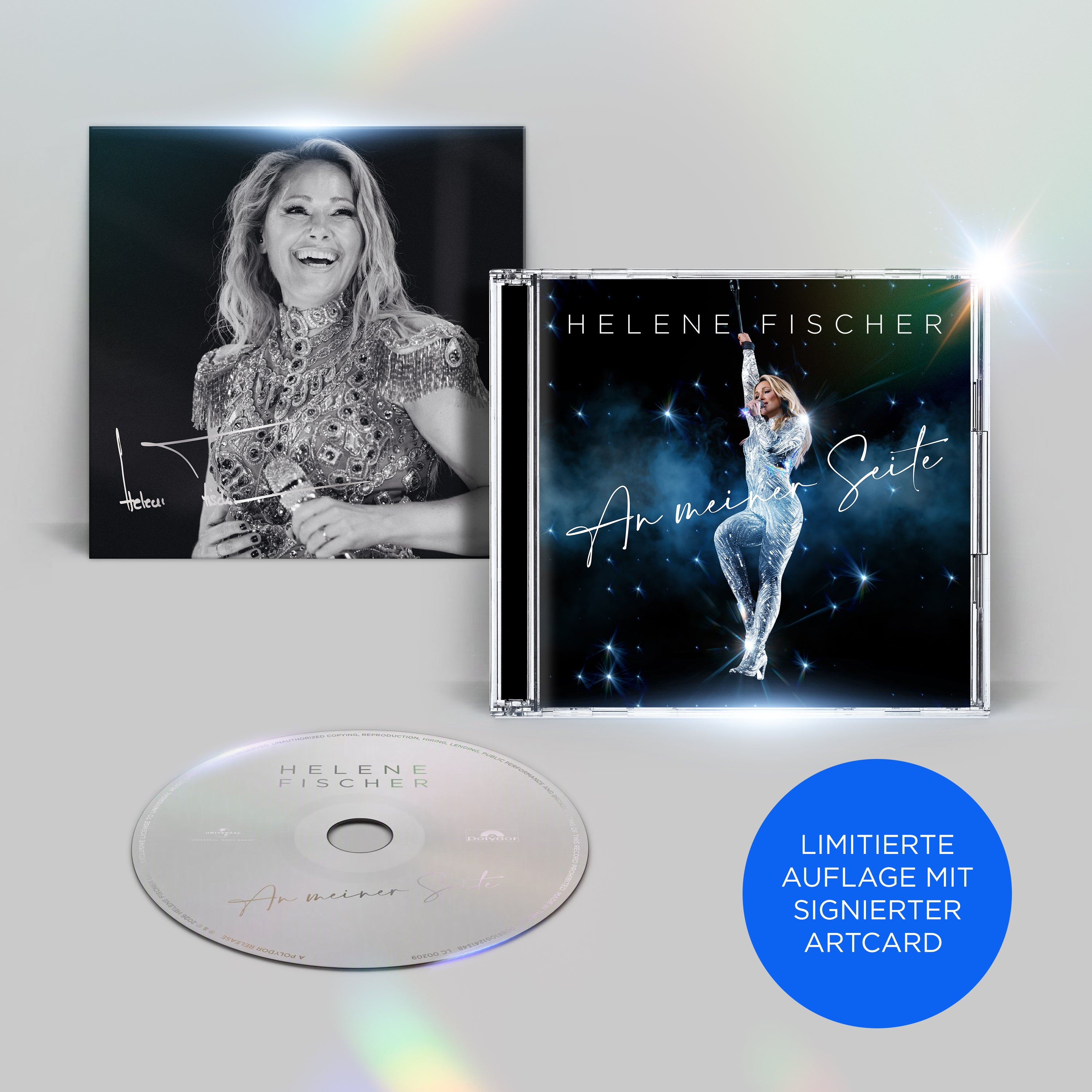 Helene Fischer An Meiner Seite Ltd. Bundle: CD-Jewelcase + silbern signierte Artcard 456509