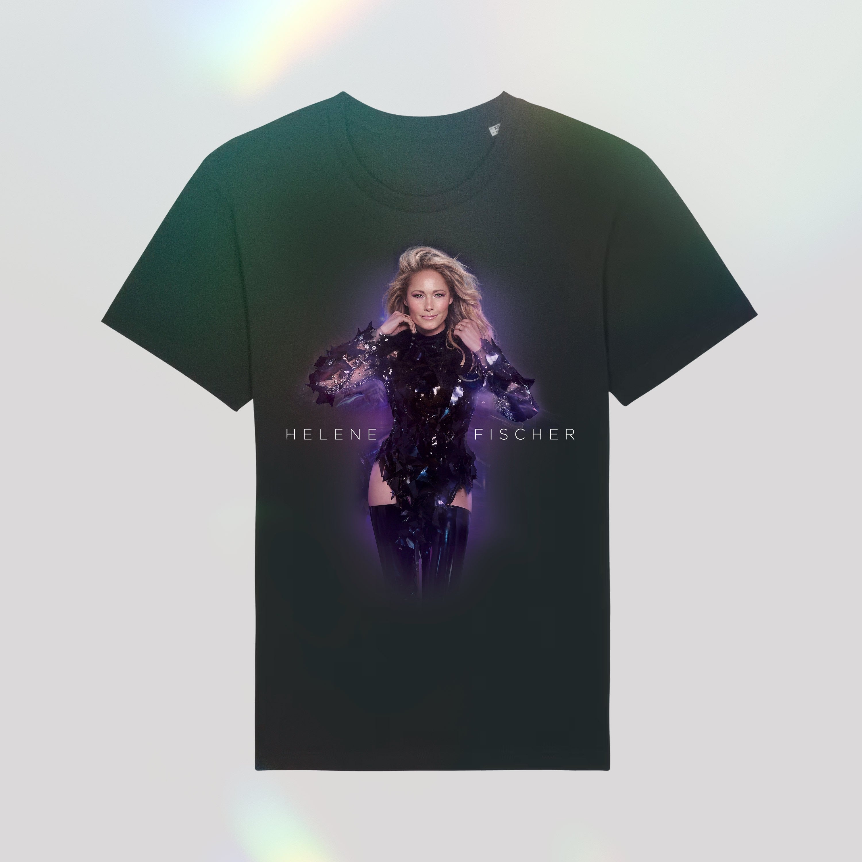Helene Fischer Heute Nacht Ltd. Color-CD in Nachtschwarz + stylisches Helene Fischer T-Shirt (black) + silbern signierte Artcard 446065
