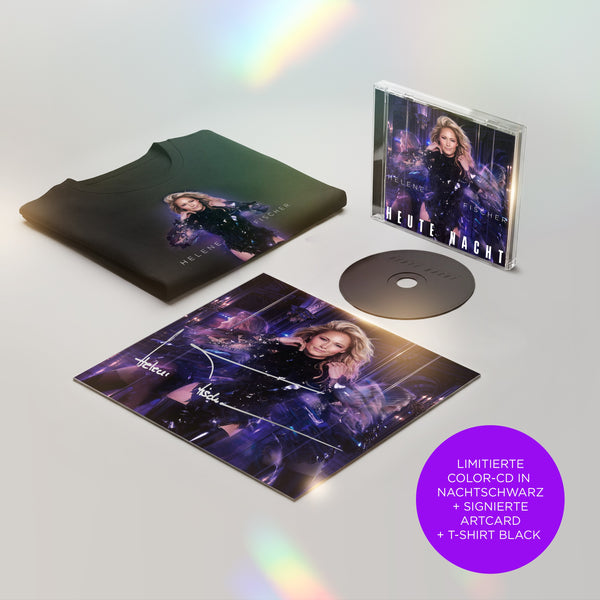Helene Fischer - Heute Nacht (Ltd. Color-CD in Nachtschwarz + stylisches Helene Fischer T-Shirt (black) + silbern signierte Artcard)